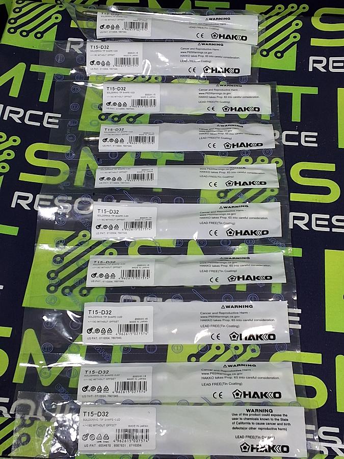 HAKKO T15-D32 SOLDERING TIP; CHISEL 3.2 x 5mm - BRAND NEW