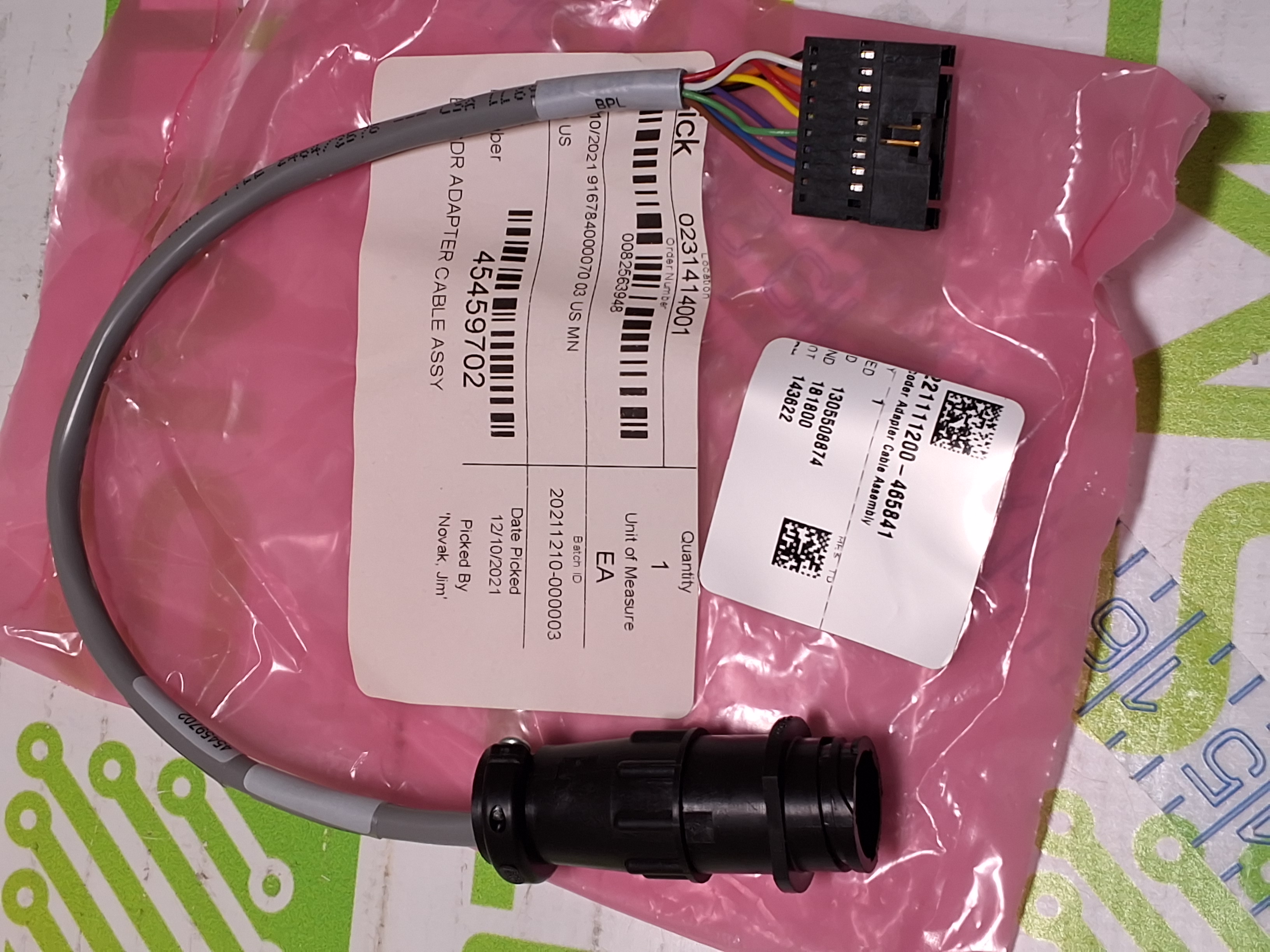 NEW UNIVERSAL INSTRUMENTS 45459702 ENCODER ADAPTER CABLE ASSEMBLY