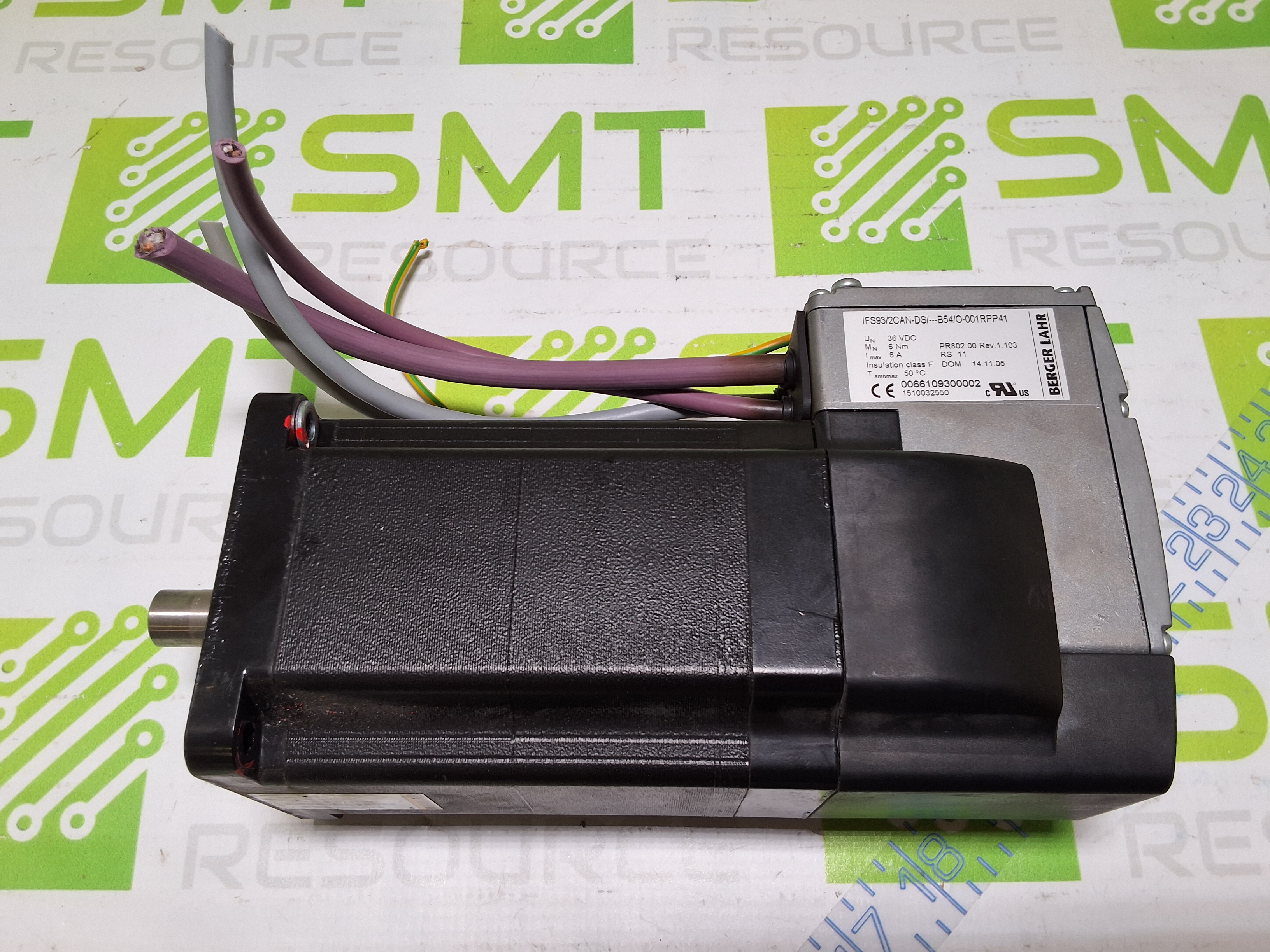Used BERGER LAHR IFS93/2CAN-DS/---B54/O-001RPP41 SERVO MOTOR