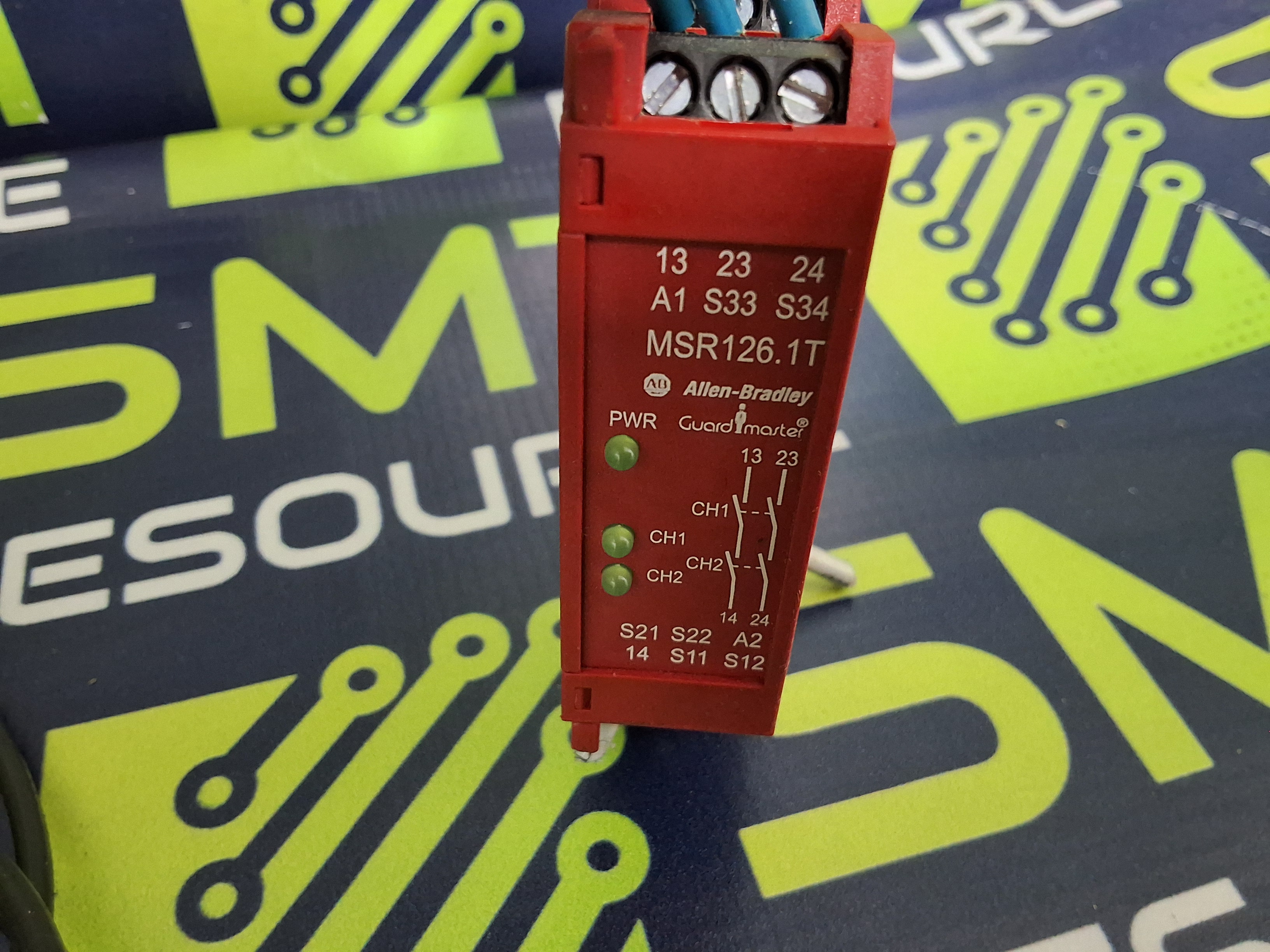 Used ALLEN-BRADLEY MSR126.1T / 440R-N23114 GUARDMASTER SAFETY RELAY 24V 3A