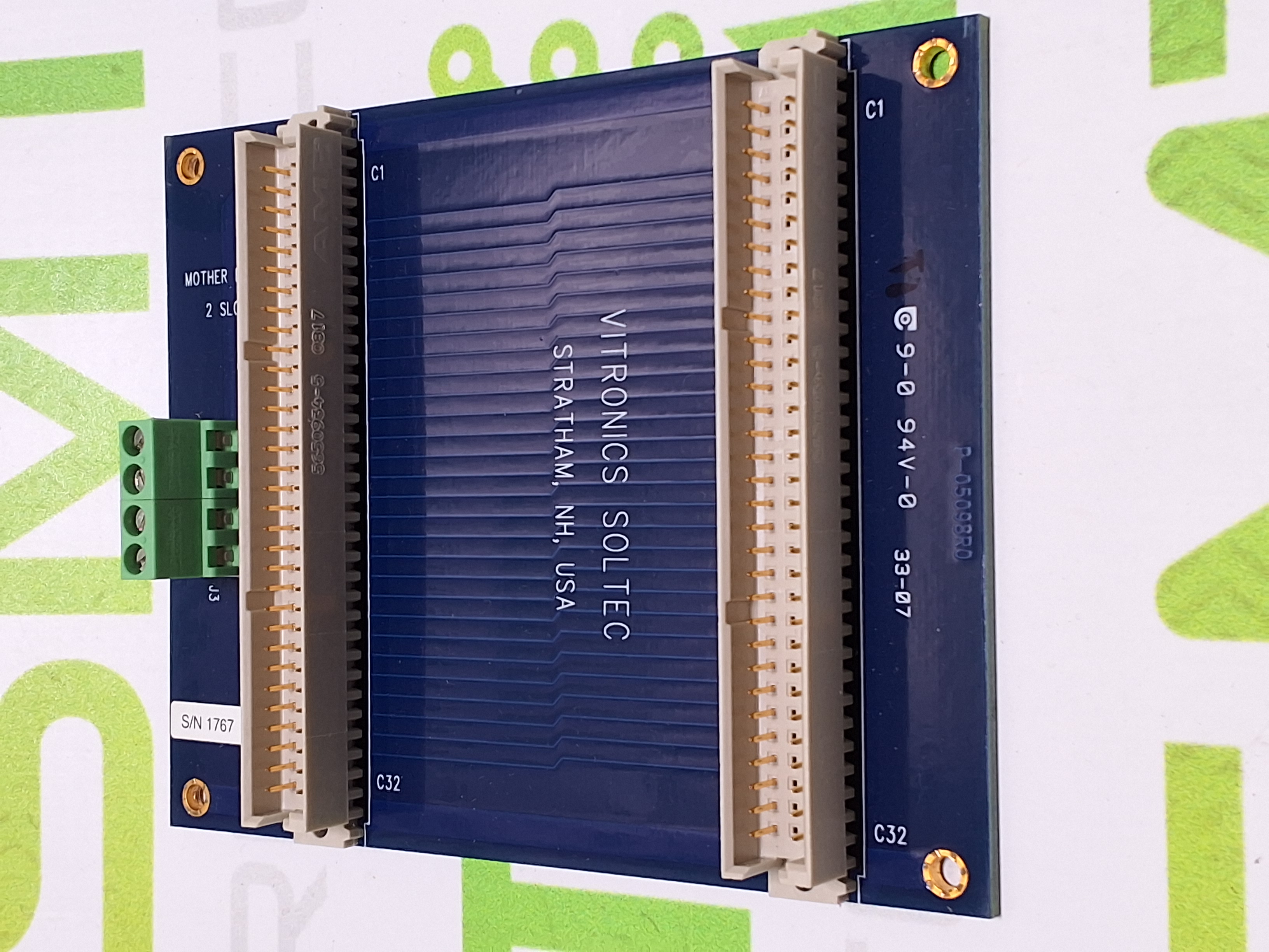 Used VITRONICS SOLTEC 1473501 MOTHER BOARD 2 SLOT