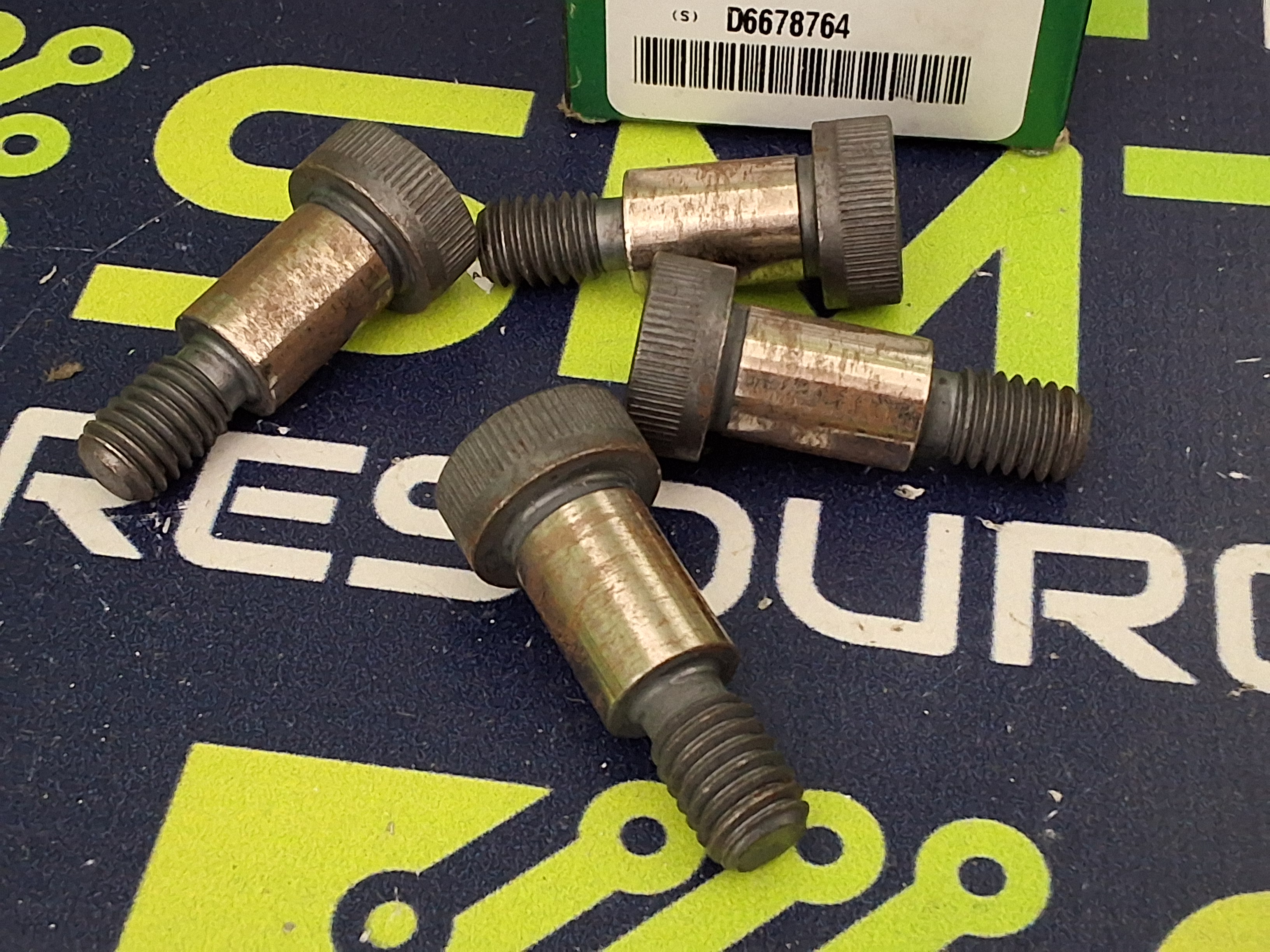 4PC CAMCAR TEXTRON HEX SOCKET HEAD SHOULDER SCREWS / BOLTS 1/2 X 3/4 - NEW