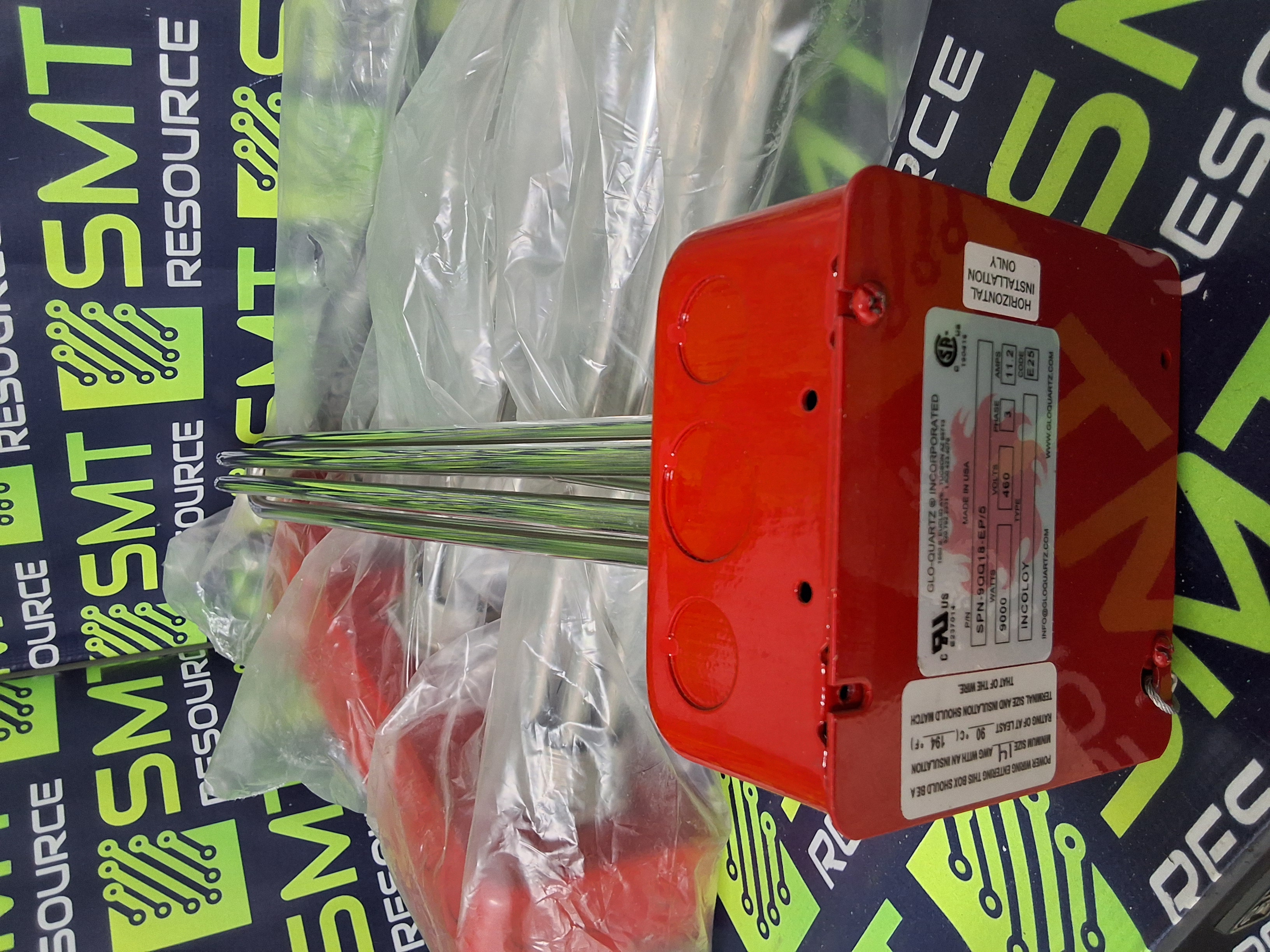 GLO-QUARTZ SPN-9QQ18-EP/5 IMMERSION HEATER 9000W 460V 3-PHASE 11.2A - BRAND NEW