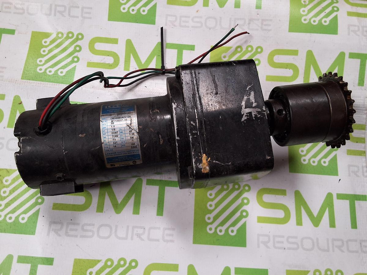 Used LEESON CM34D25NZ215A DC GEAR MOTOR