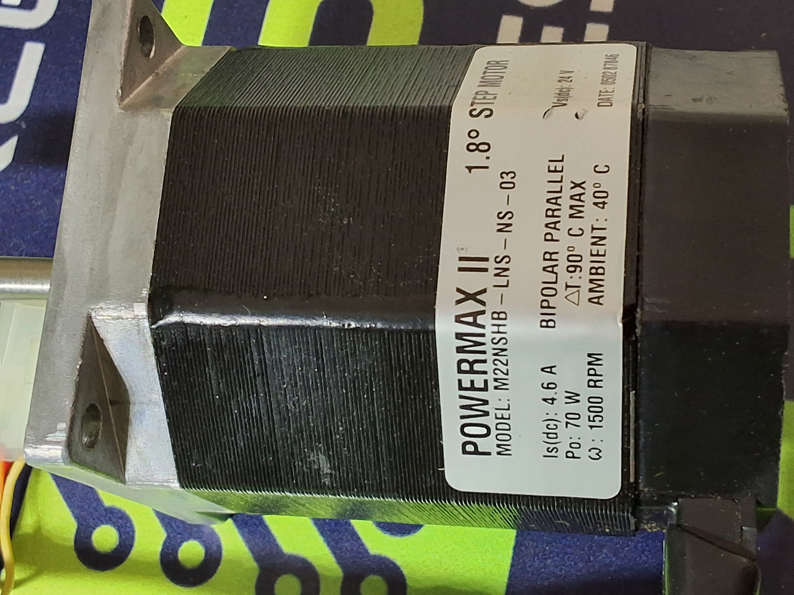 Used POWERMAX II M22NSHB-LNS-NS-03 STEP MOTOR