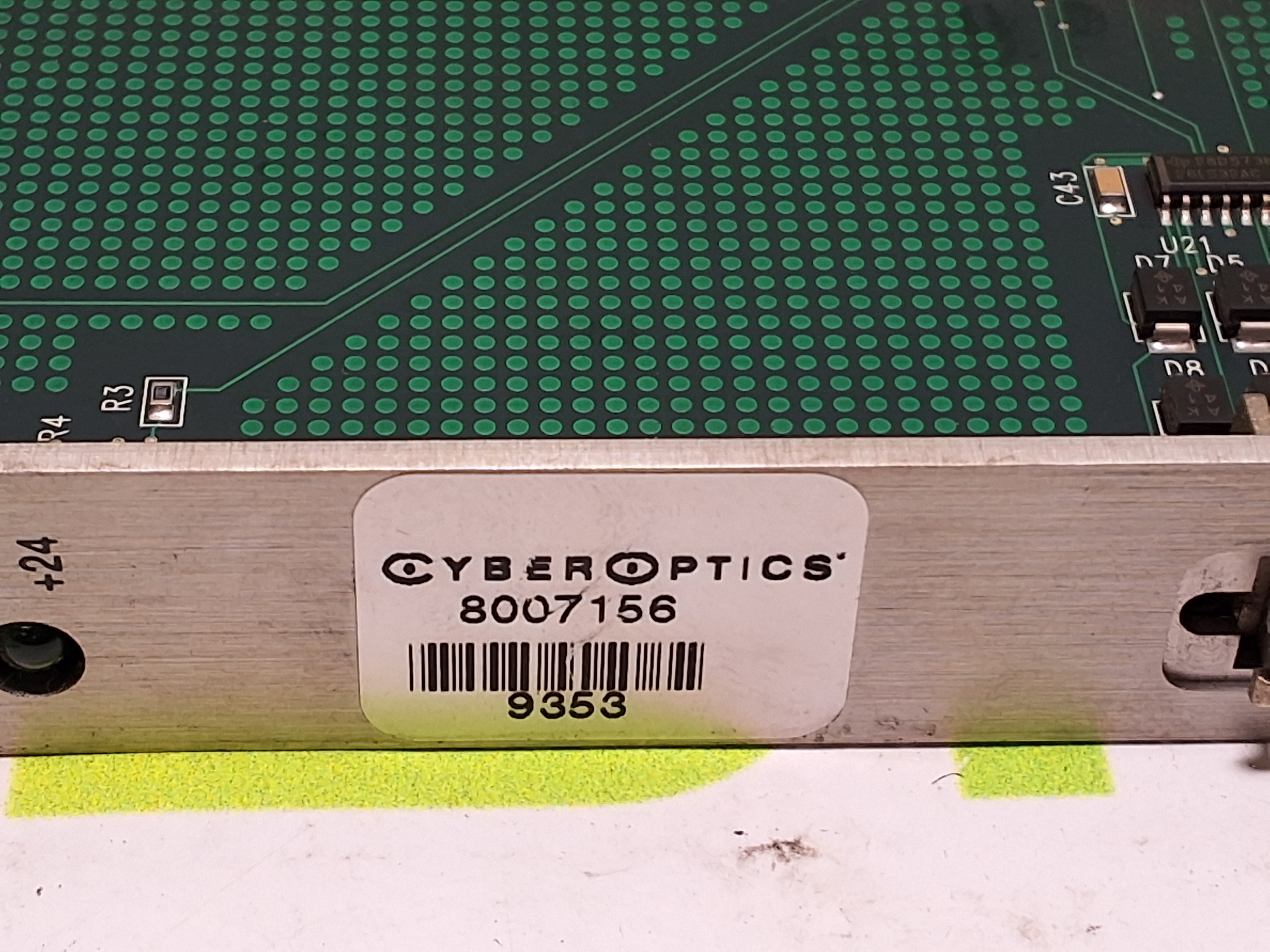 Used CYBEROPTICS 8007156 PWA 800 CIRCUIT BOARD ASSEMBLY 