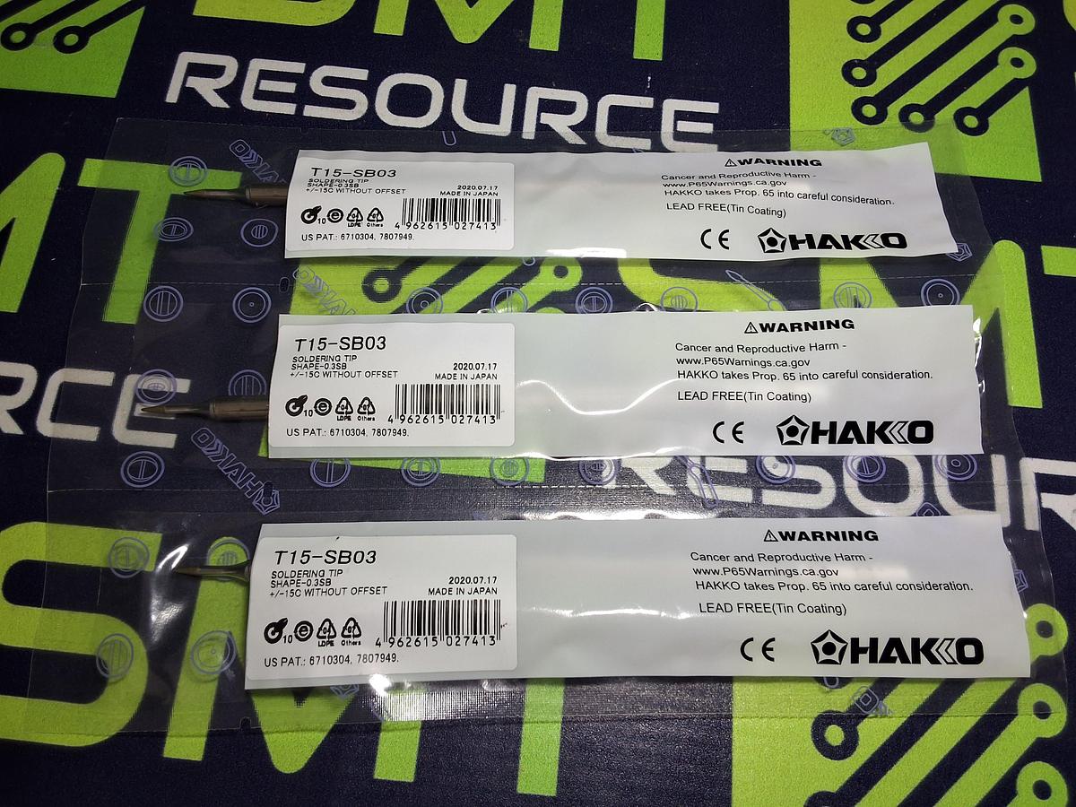 HAKKO T15-SB03 SOLDERING TIP; CONICAL 0.3 x 16.5mm - BRAND NEW