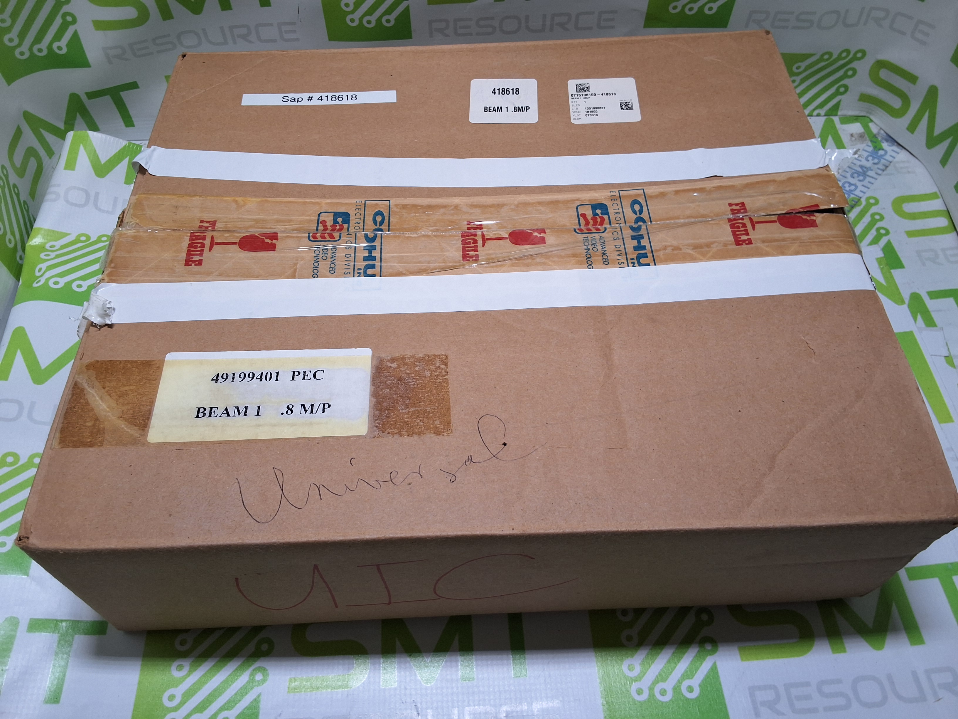 Used PANASONIC GP-MS112V POWER SUPPLY B/W CCD PEC CAMERA ASSEMBLY 45269201-A