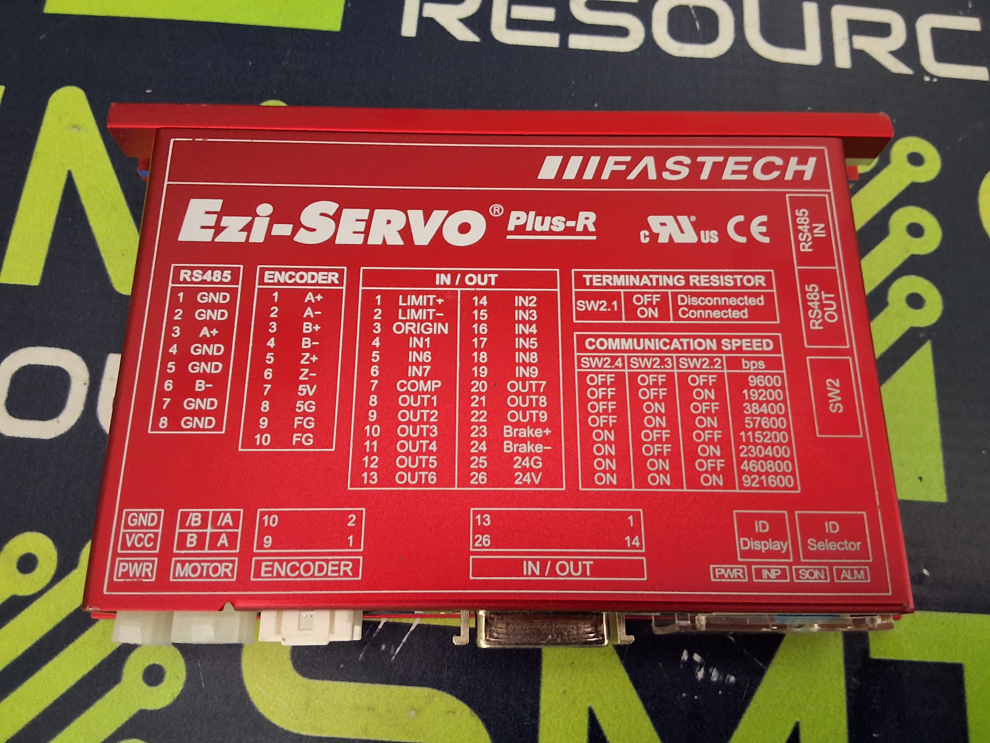 Used FASTECH EzS-NDR-60L-A-D Ezi-SERVO Plus-R CLOSED LOOP STEPPING SYSTEM 24VDC 4A