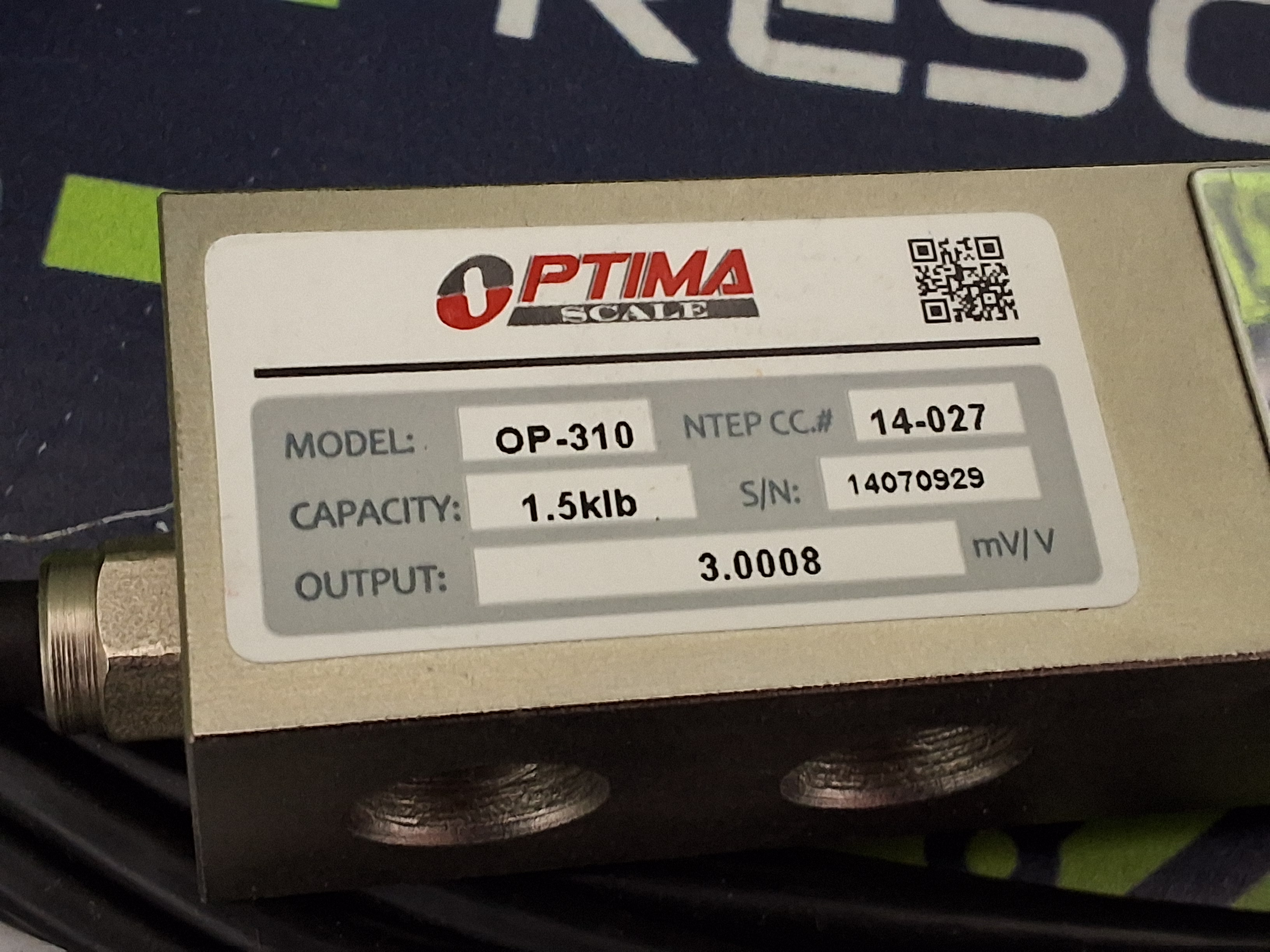 OPTIMA OP-310 SINGLE ENDED BEAM LOAD CELL - NEW