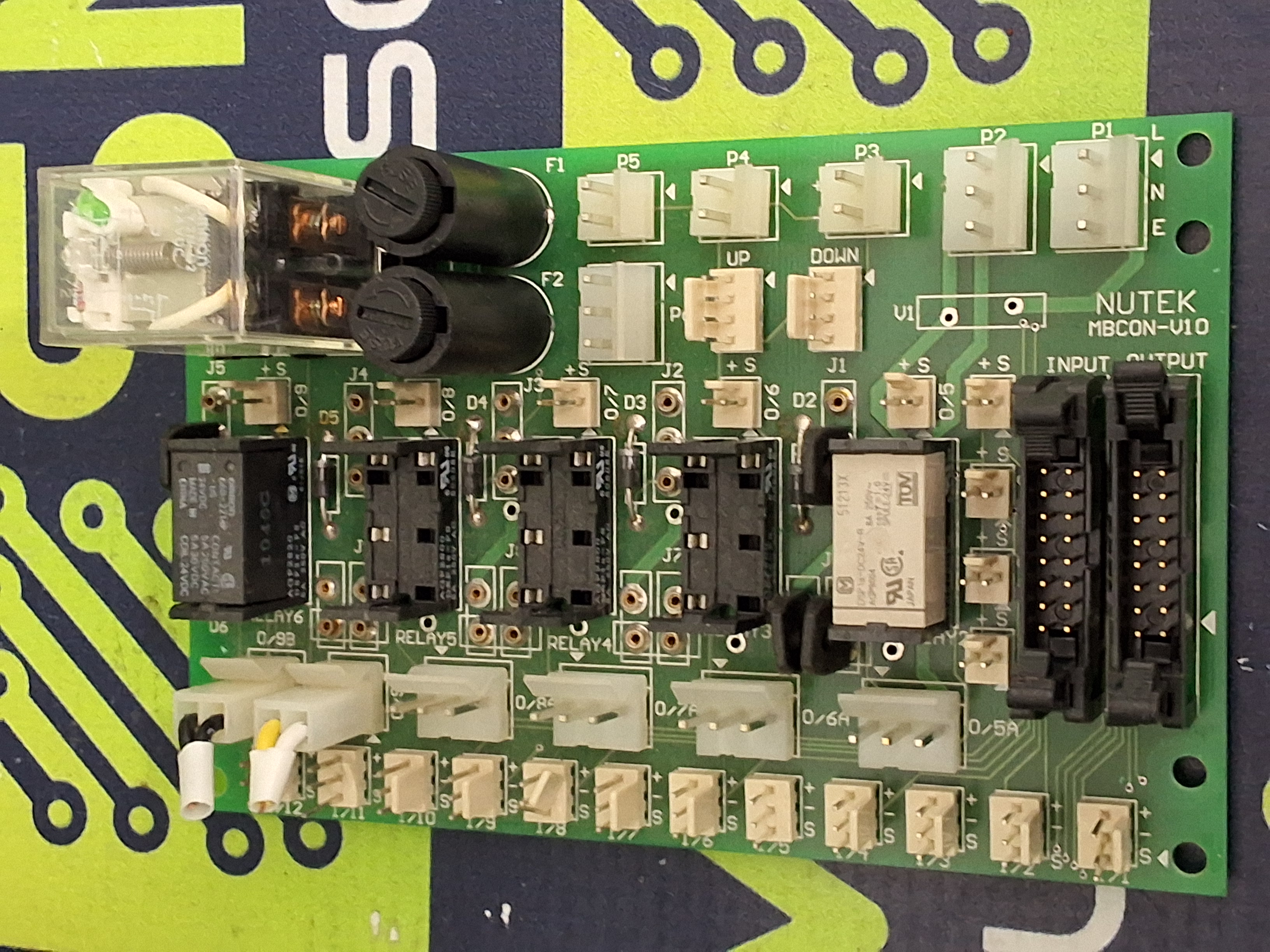 Used NUTEK MBCON-V10 PRINTED CIRCUIT BOARD 
