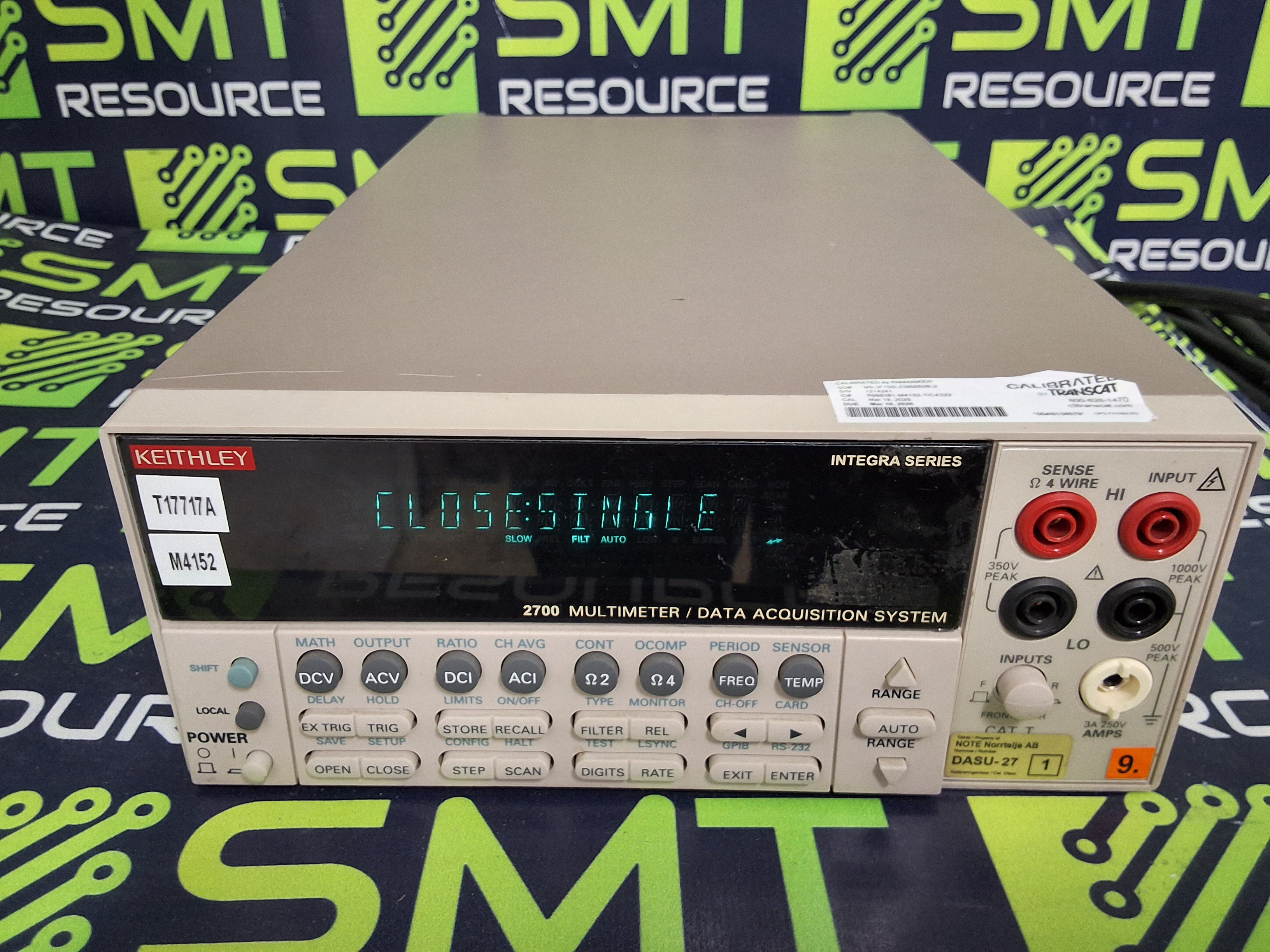 Used KEITHLEY 2700 DIGITAL MULTIMETER / DATA ACQUISITION SYSTEM
