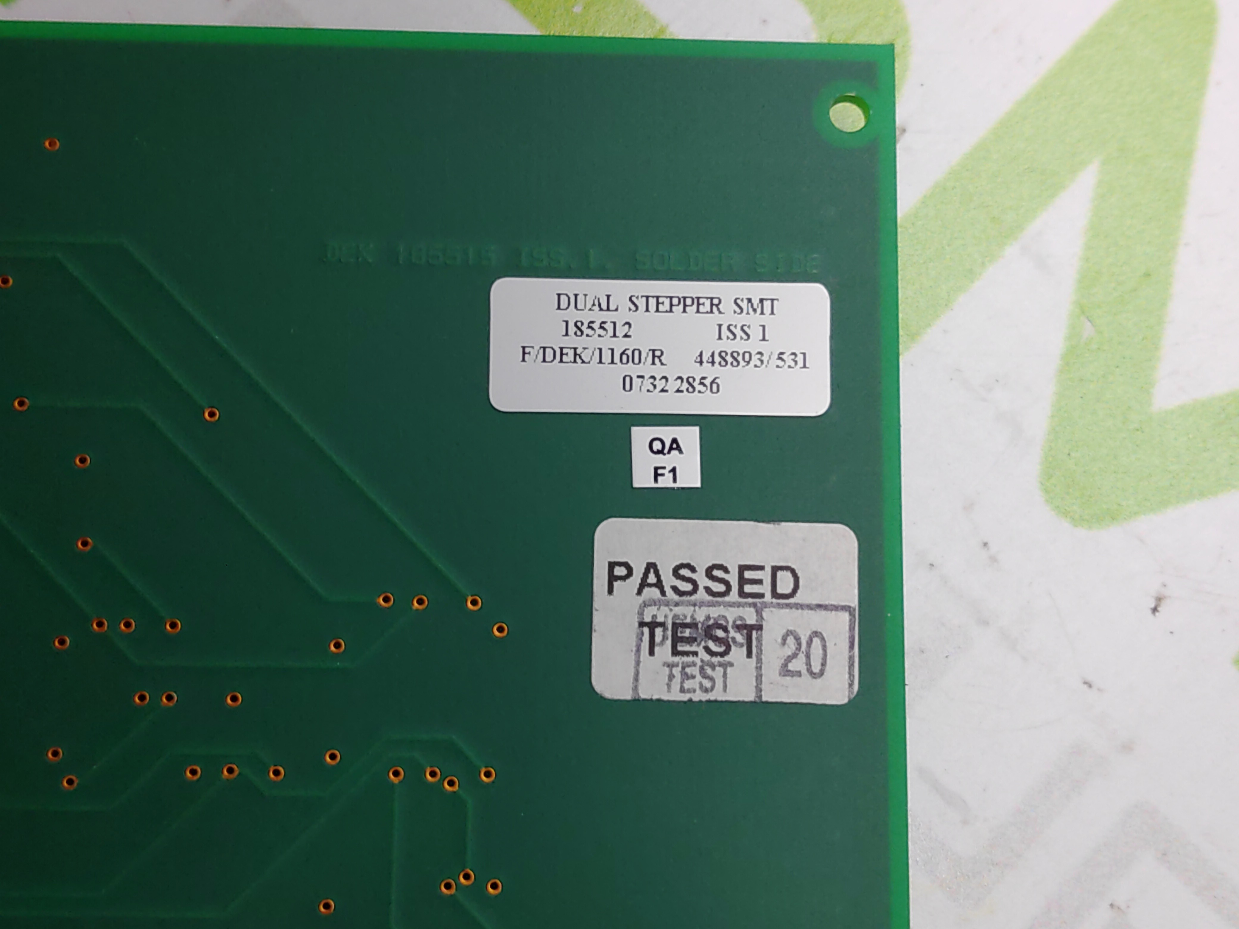 Used DEK 185512 DUAL STEPPER MODULE PROCESSOR SM2 