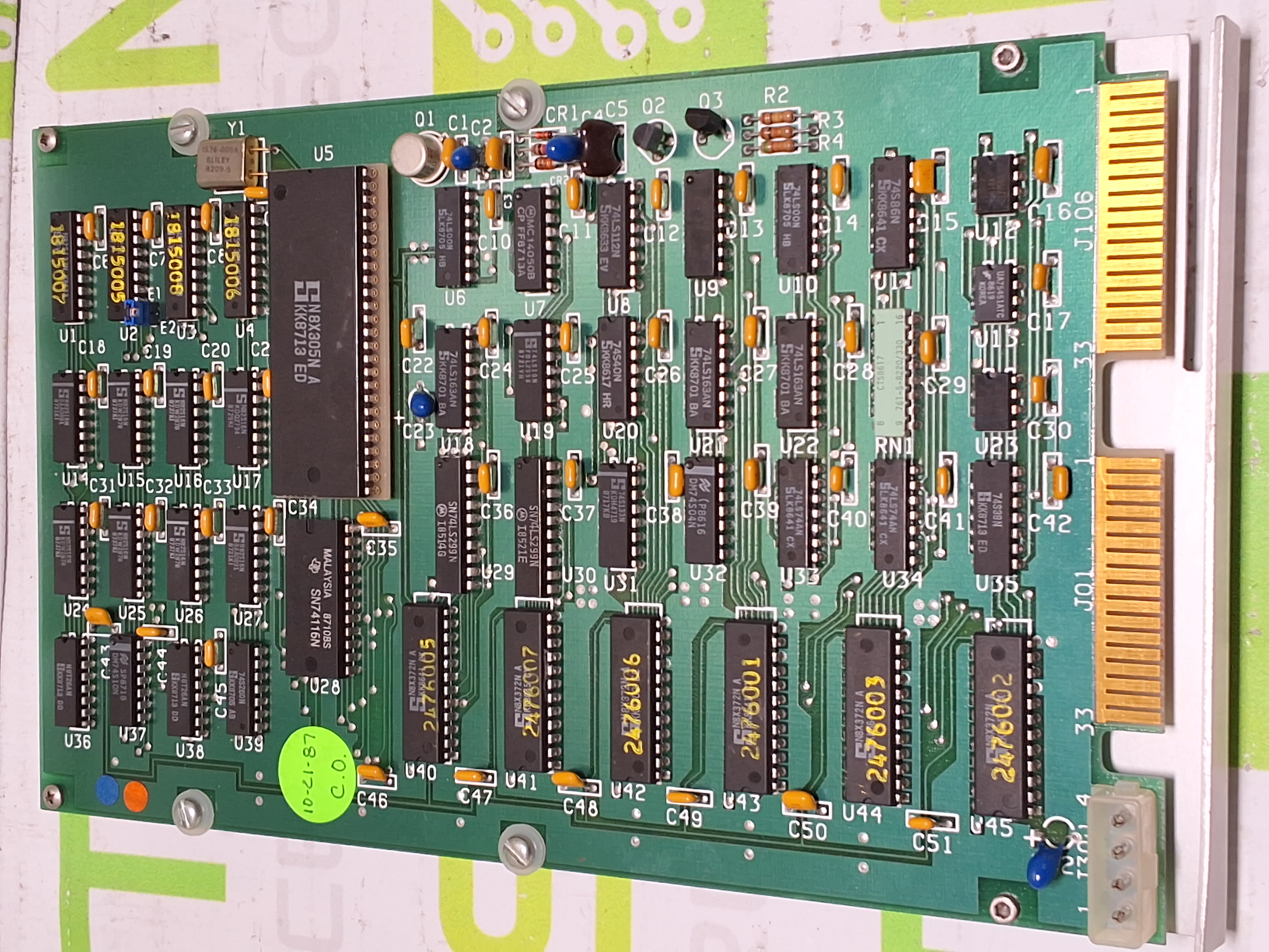 Used CONTACT SYSTEMS FDO-302M DISK CONTROLLER PCB