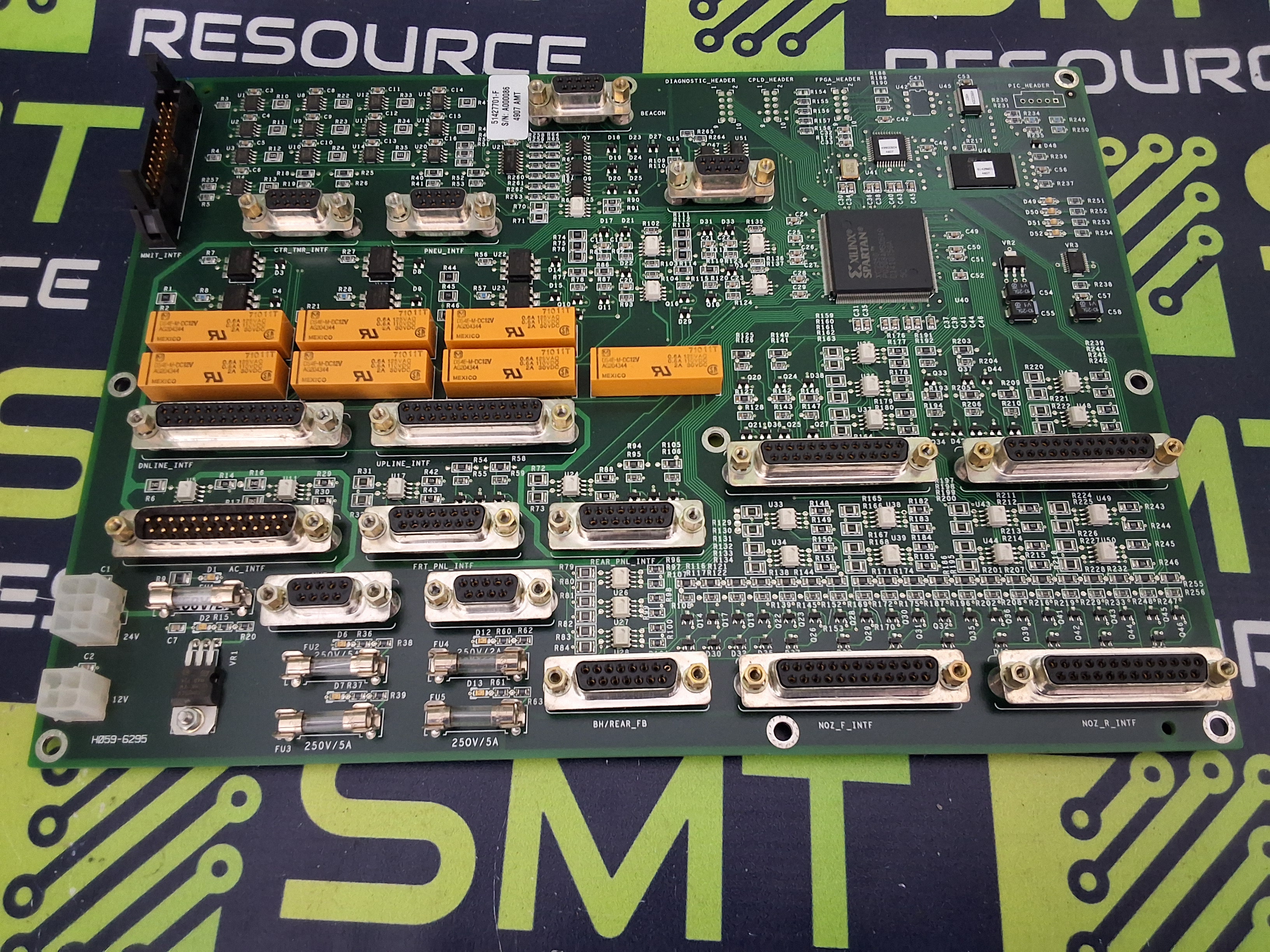 Used UNIVERSAL INSTRUMENTS 51427701 COMMON I/O CONTROL BOARD / MOTHERBOARD 51427601