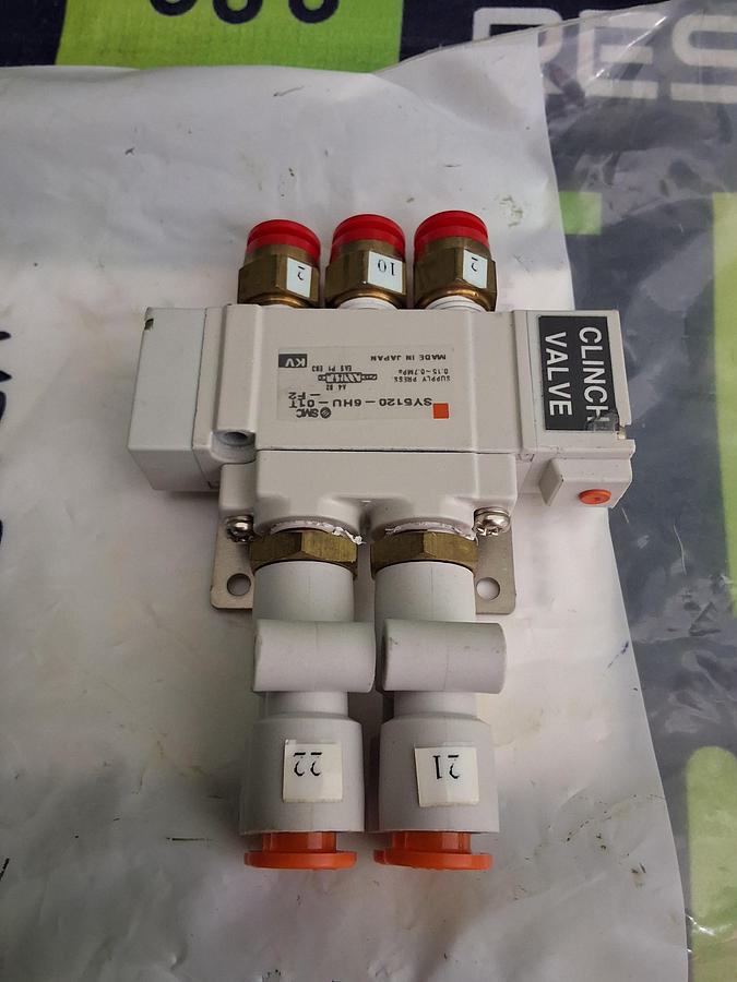Used SMC SY5120-6HU-01T-F2 PNEUMATIC SOLENOID VALVE