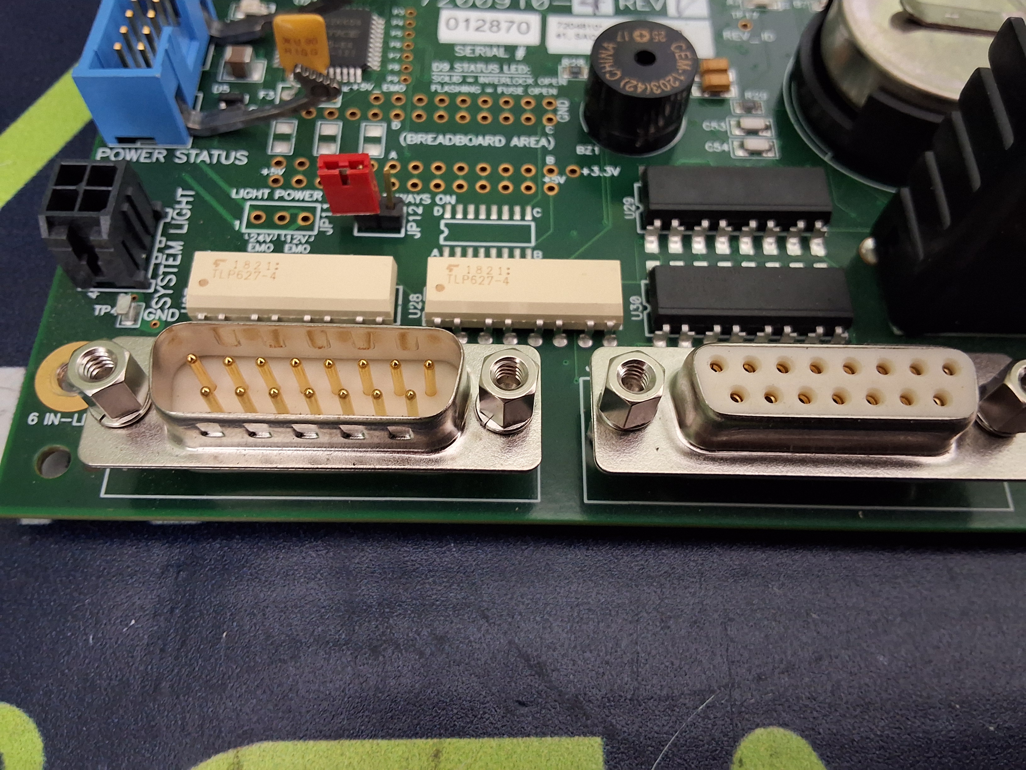 Used ASYMTEK NORDSON 7200909 / 7200910 MAIN CONTROL BOARD ASSEMBLY 7204810