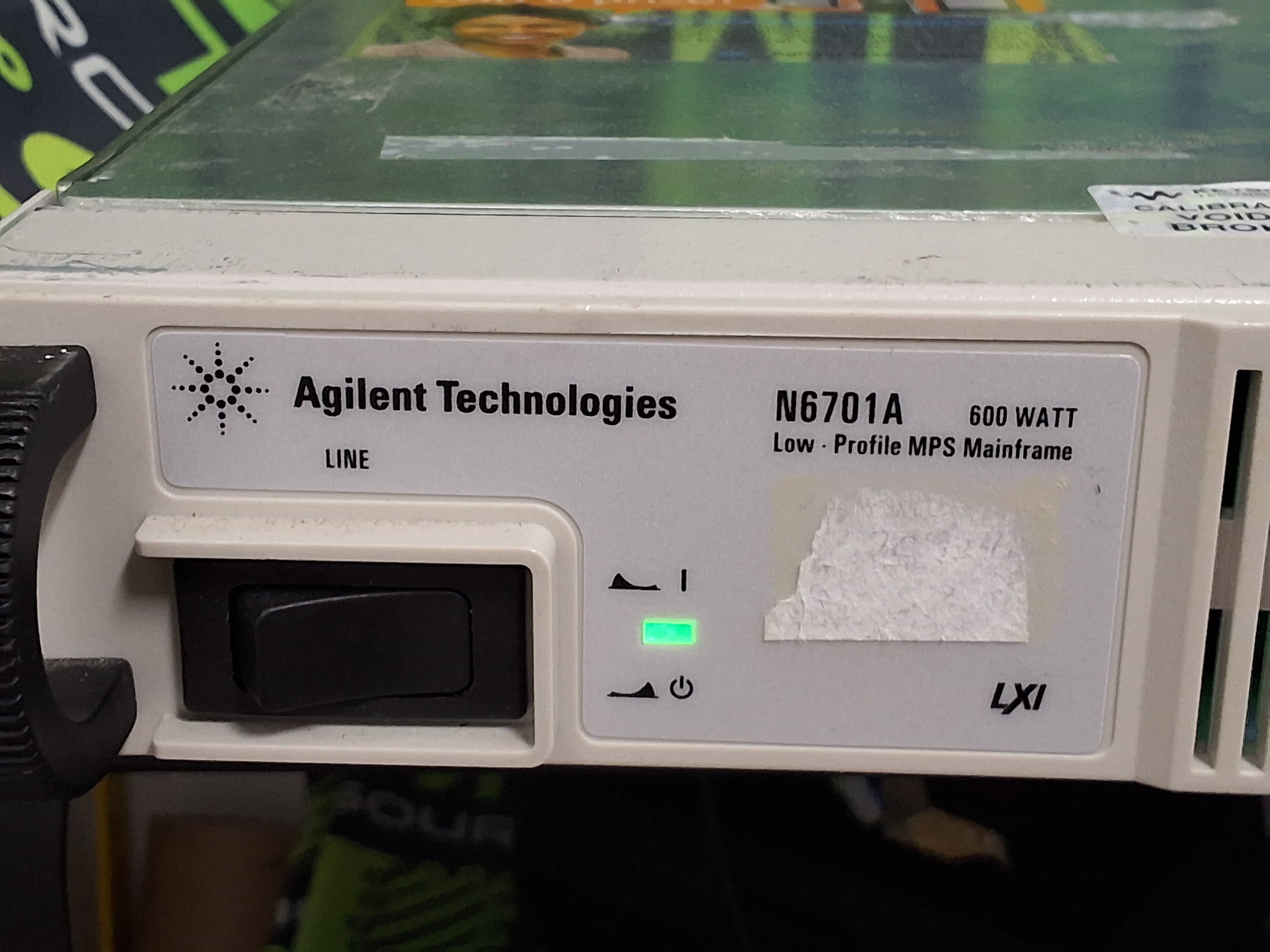 Used AGILENT N6701A LOW-PROFILE MPS MODULAR DC POWER SUPPLY MAINFRAME 600W