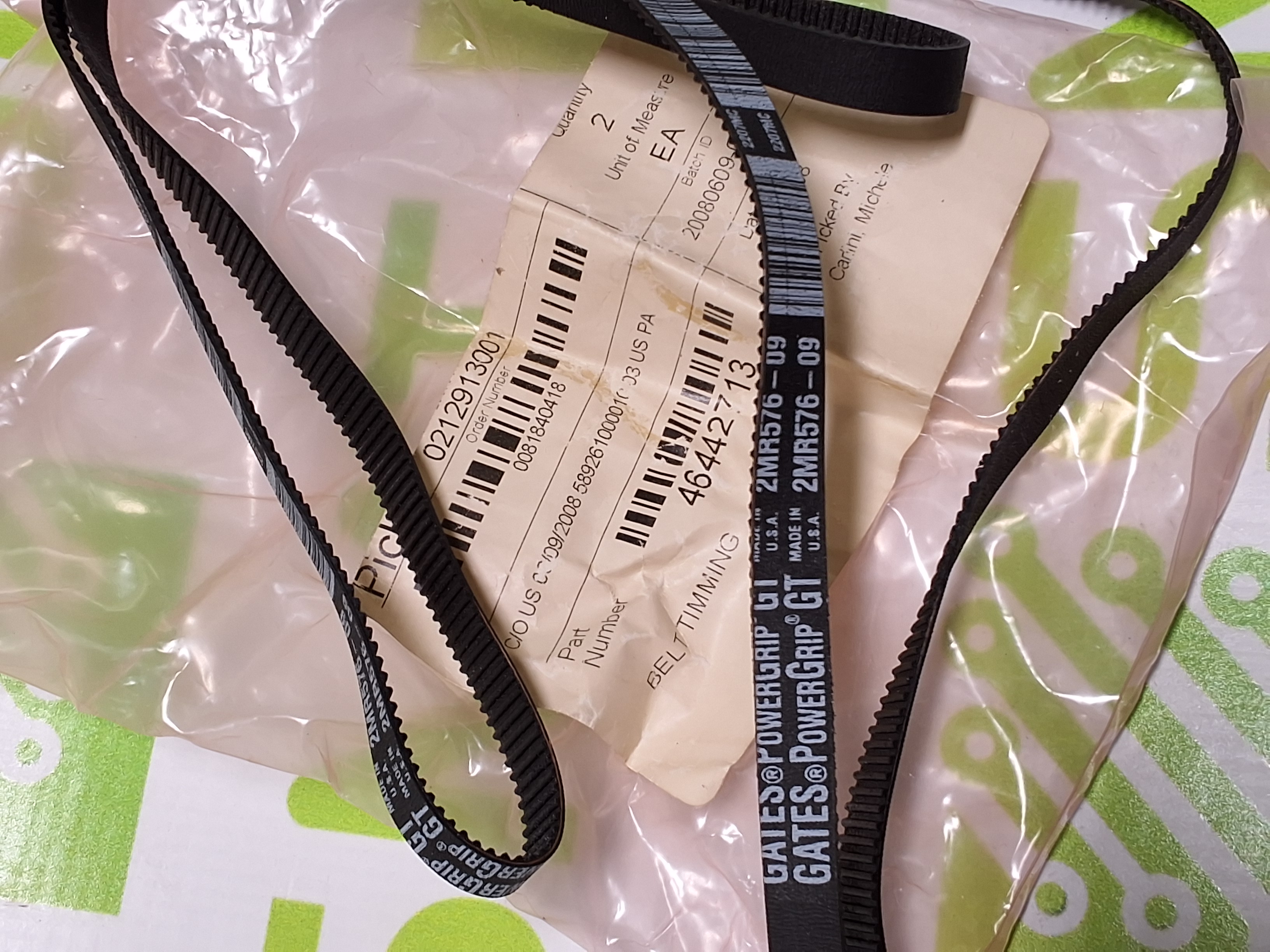 GATES POWERGRIP GT 2MR576-09 TIMING BELT - BRAND NEW