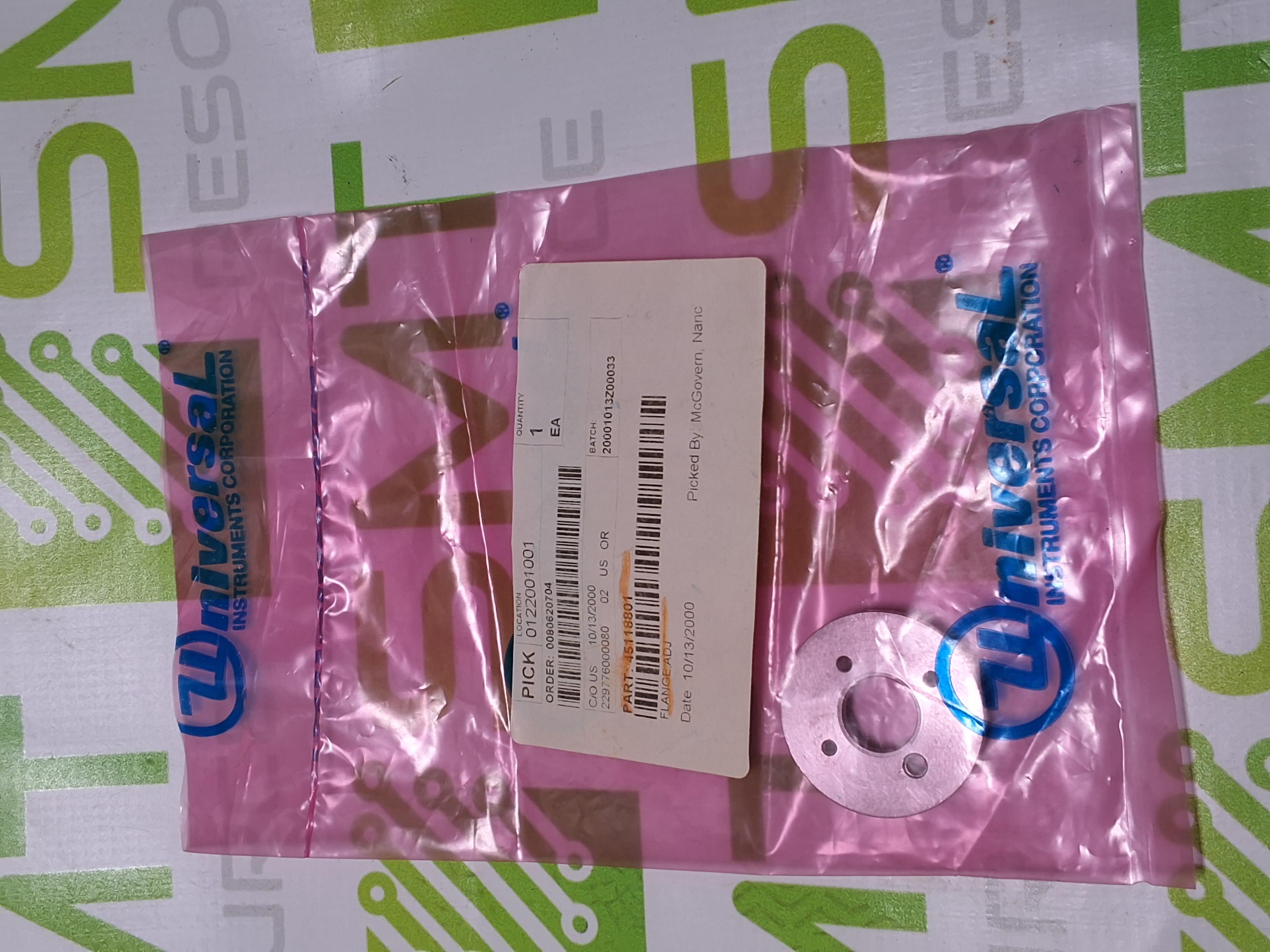 UNIVERSAL INSTRUMENTS 45118801 ADJ FLANGE - BRAND NEW