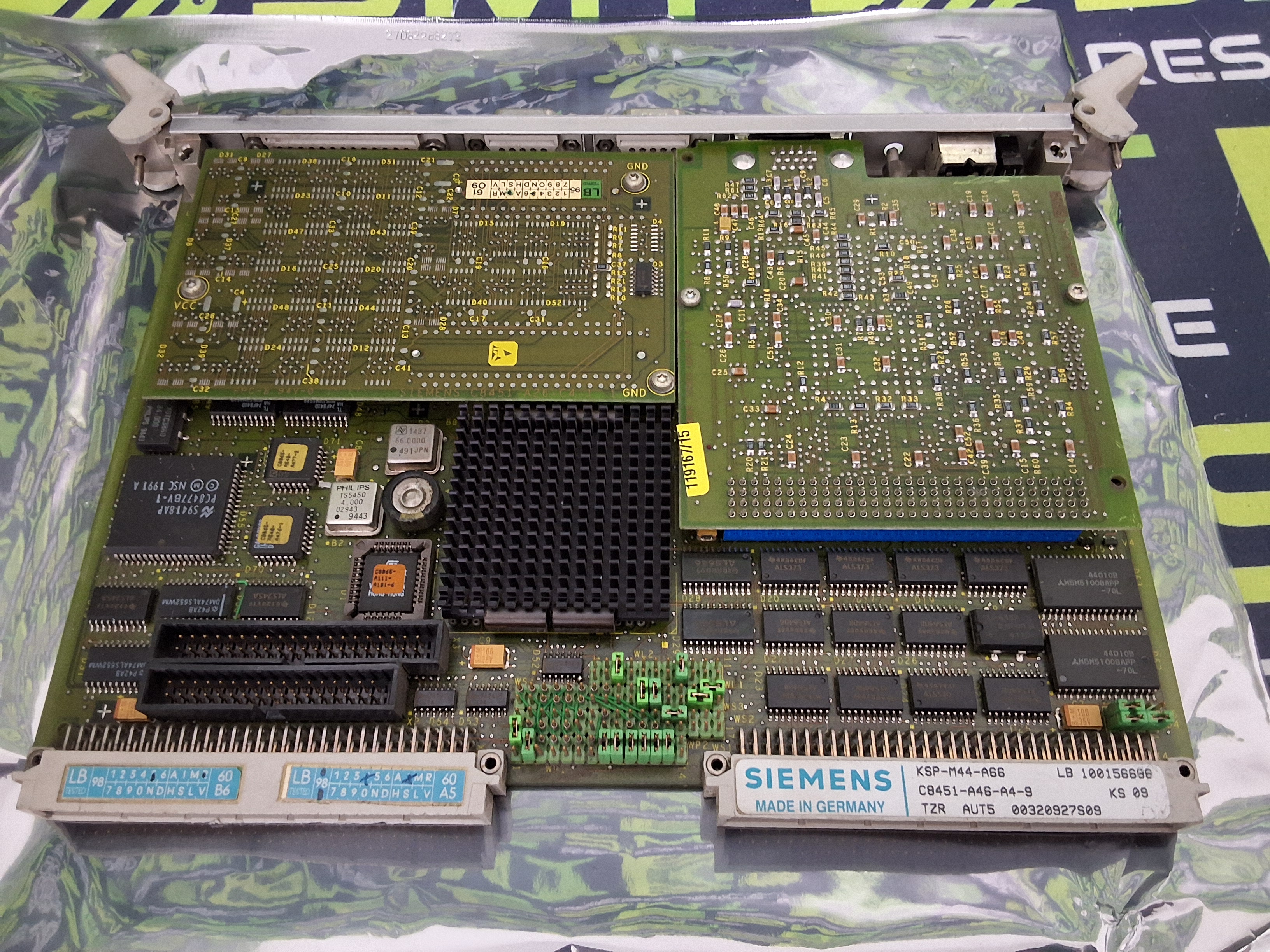 Used SIEMENS KSP-M44-A66 / C8451-A46-A4-9 / C8451-A46-C1-3 CONTROL CPU CIRCUIT BOARD