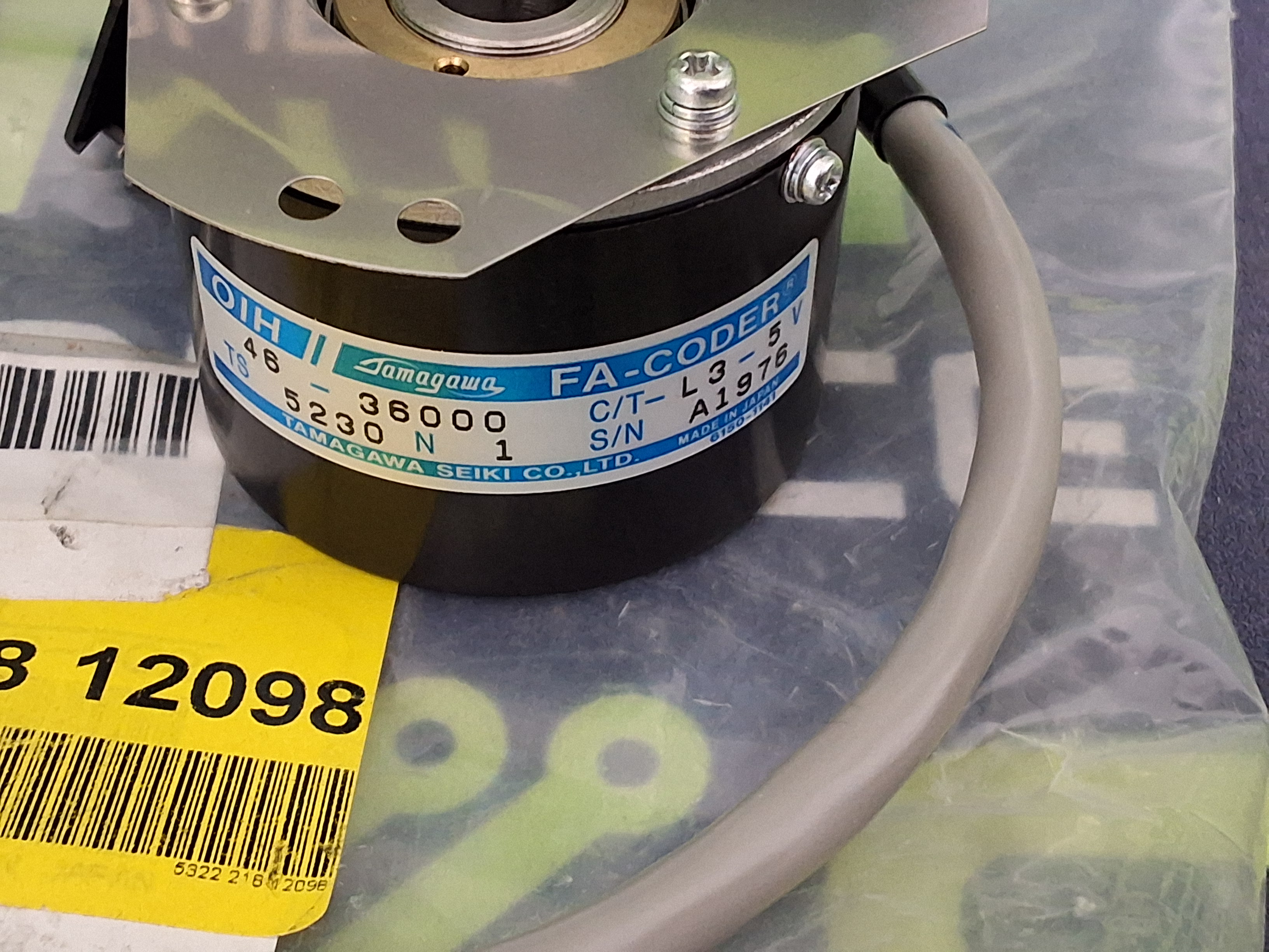 TAMAGAWA 46-36000 FA-CODER 5322-218-12098 ENCODER ASSEMBLY - BRAND NEW