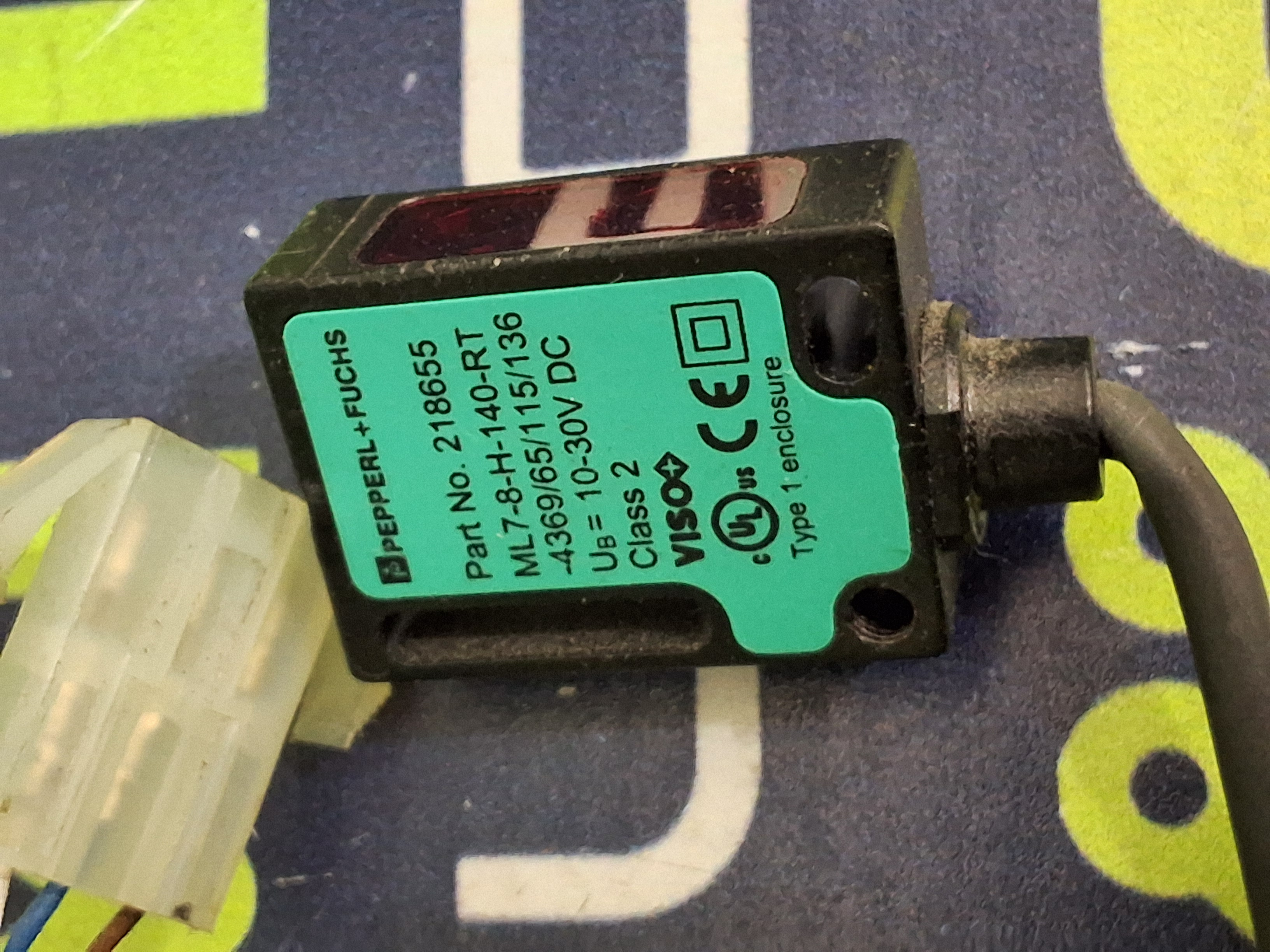 Used PEPPERL+FUCHS 218655 PHOTOSENSOR ML7-8-H-140-RT