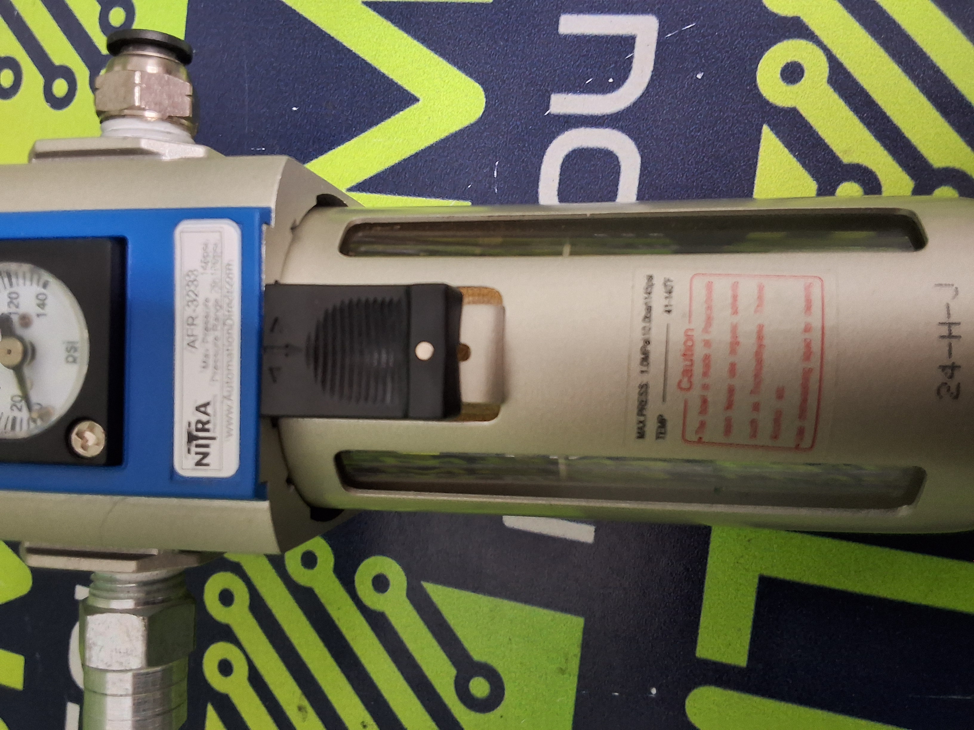 Used NITRA PNEUMATICS AFR-3233 FILTER REGULATOR