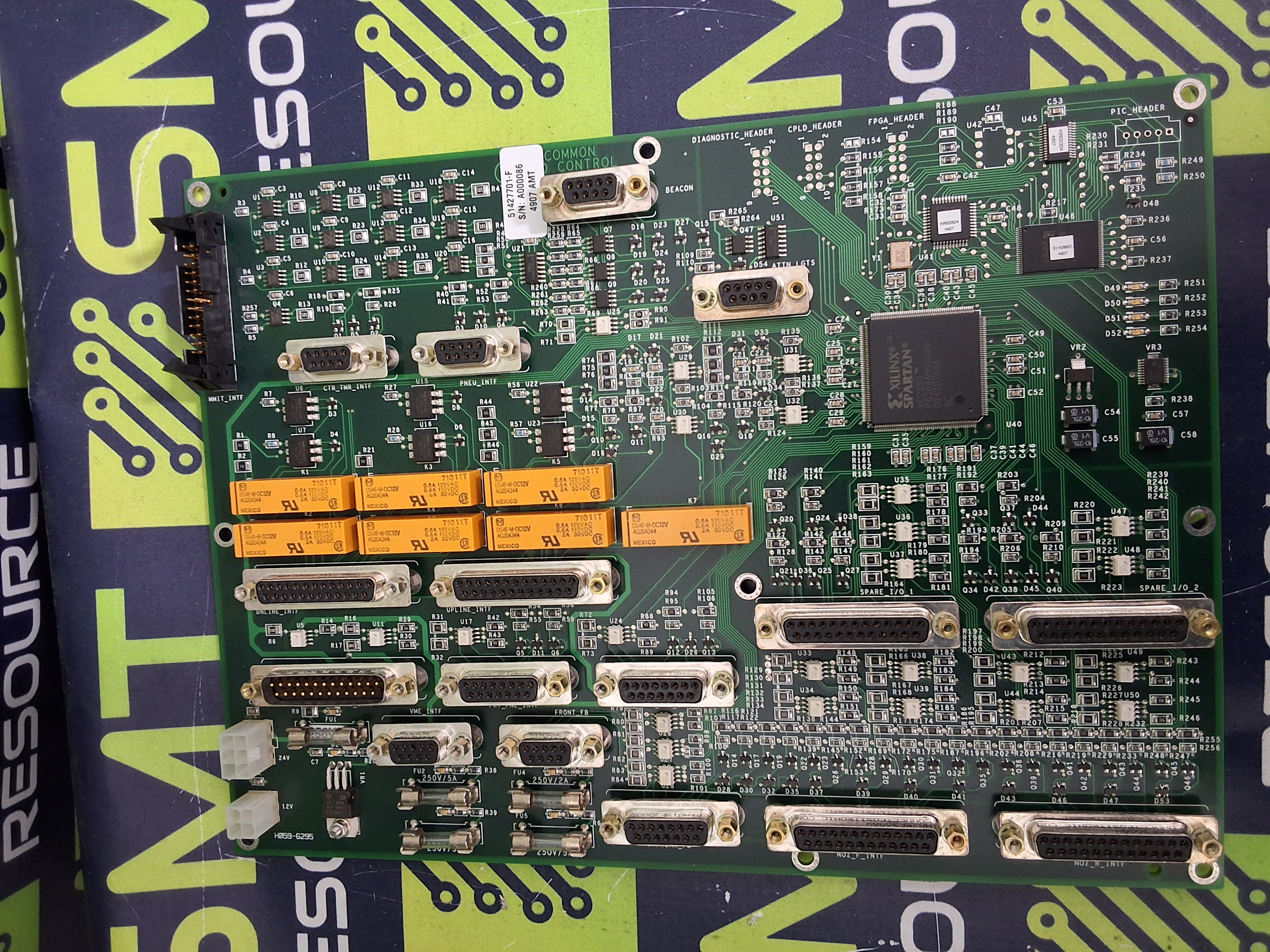 Used UNIVERSAL INSTRUMENTS 51427701 COMMON I/O CONTROL BOARD / MOTHERBOARD 51427601