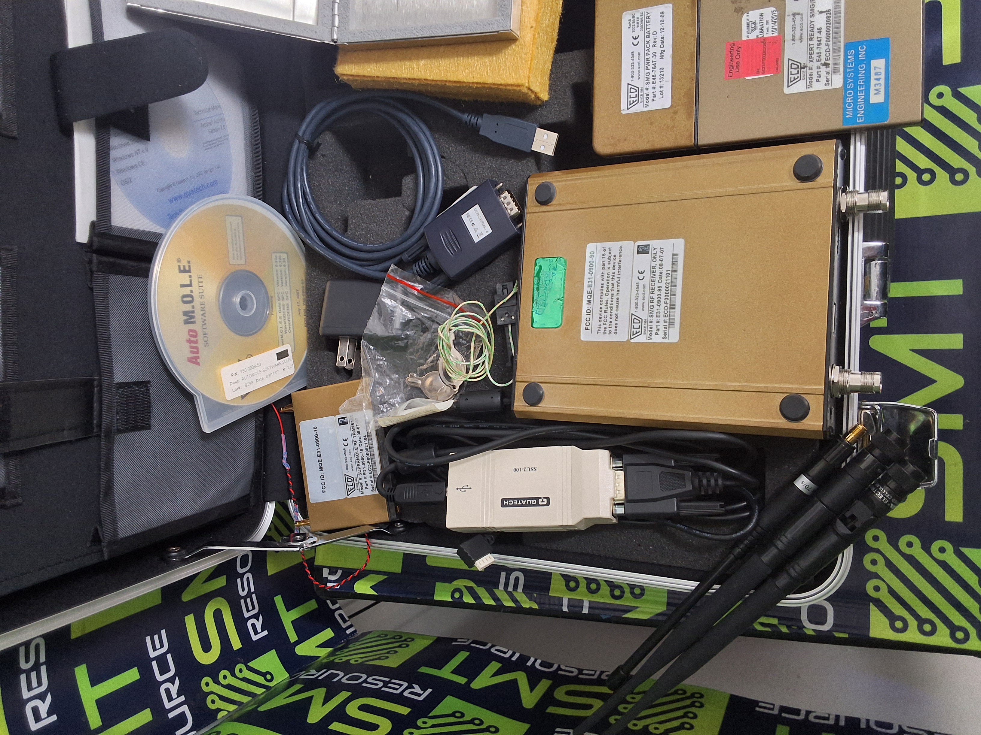 Used ECD SUPER M.O.L.E. GOLD THERMAL RADIO FREQUENCY PROFILER KIT E45-7647-45