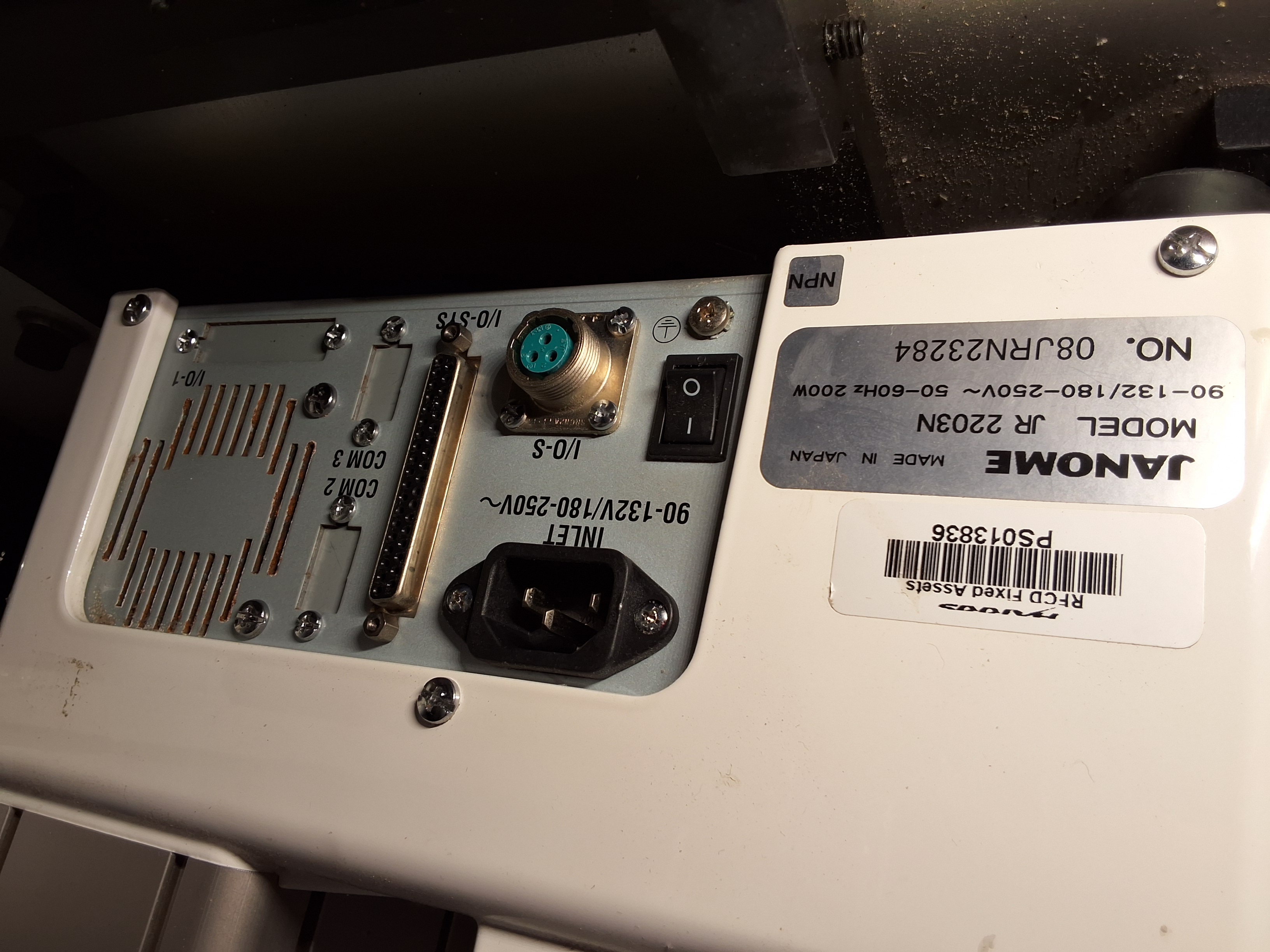 Used JANOME JR 2200N MINI (JR 2203N) 3-AXIS DISPENSING ROBOT WITH CAGE