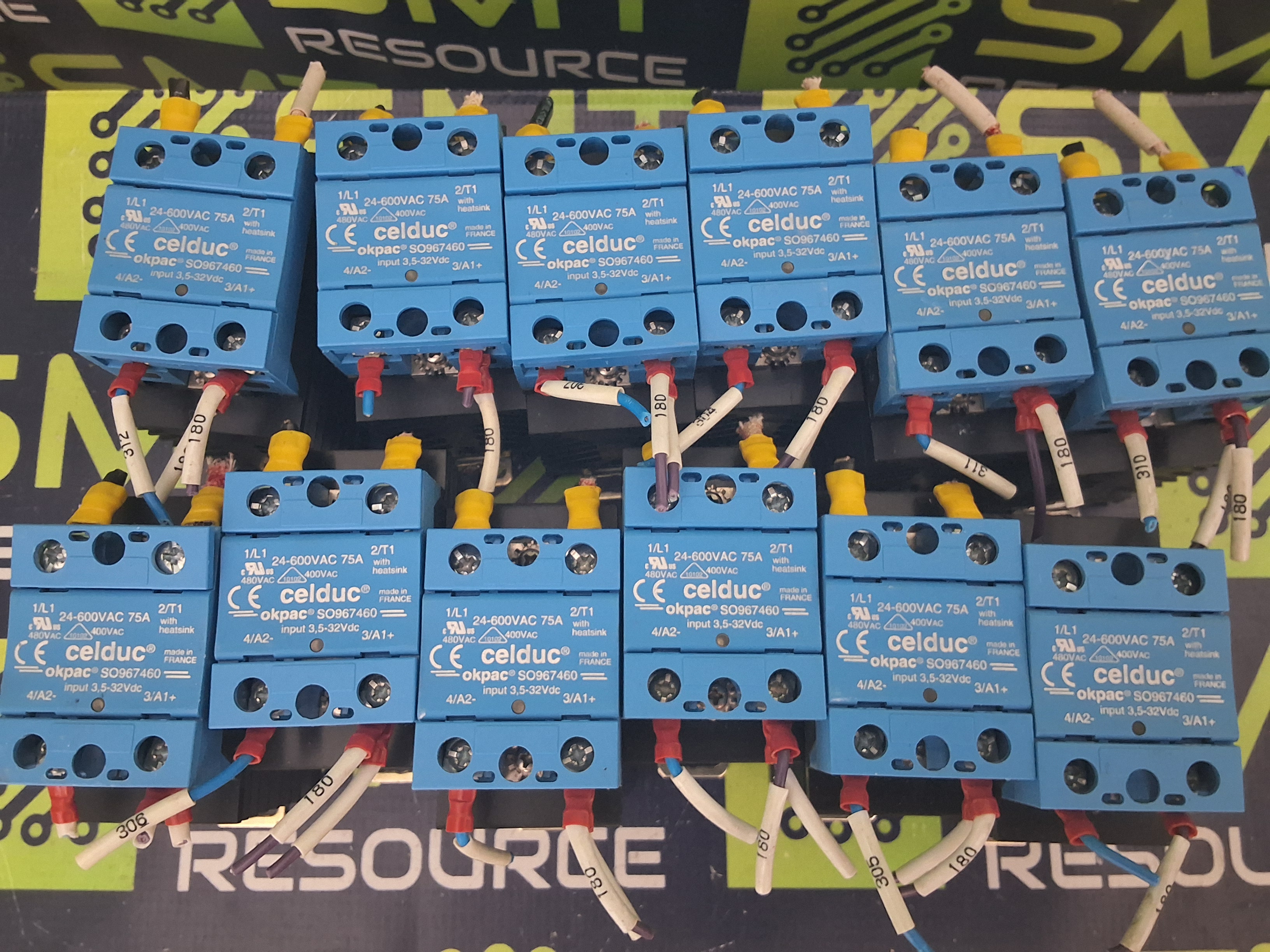 Used CELDUC SO967460 SOLID STATE RELAY 24-600VAC 75A