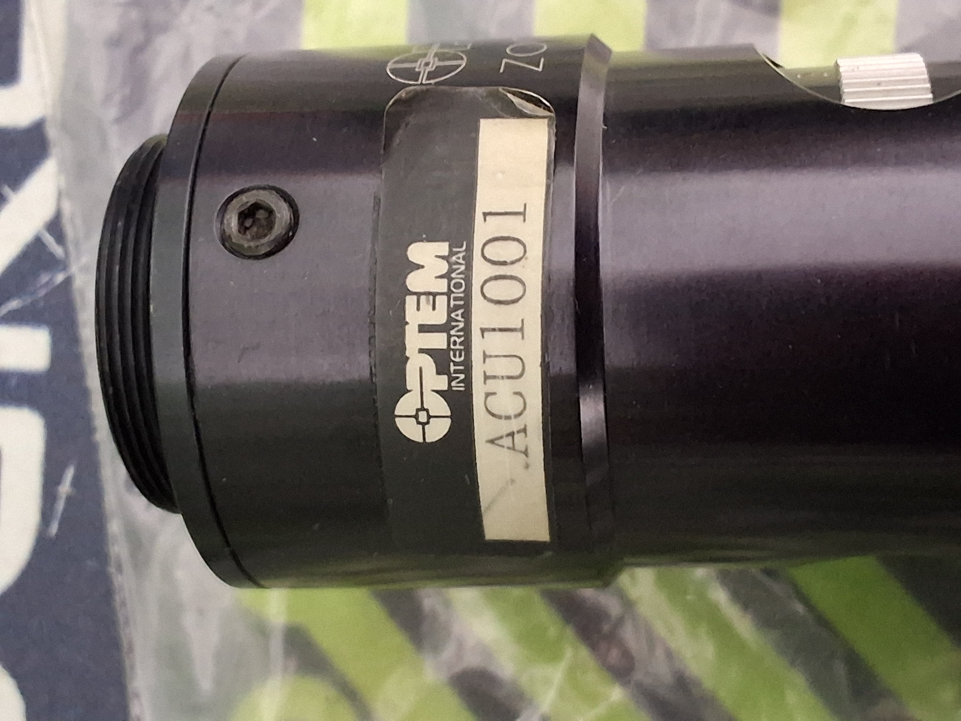 Used OPTEM ZOOM 70 ACU1001 MICRO-INSPECTION ZOOM LENS