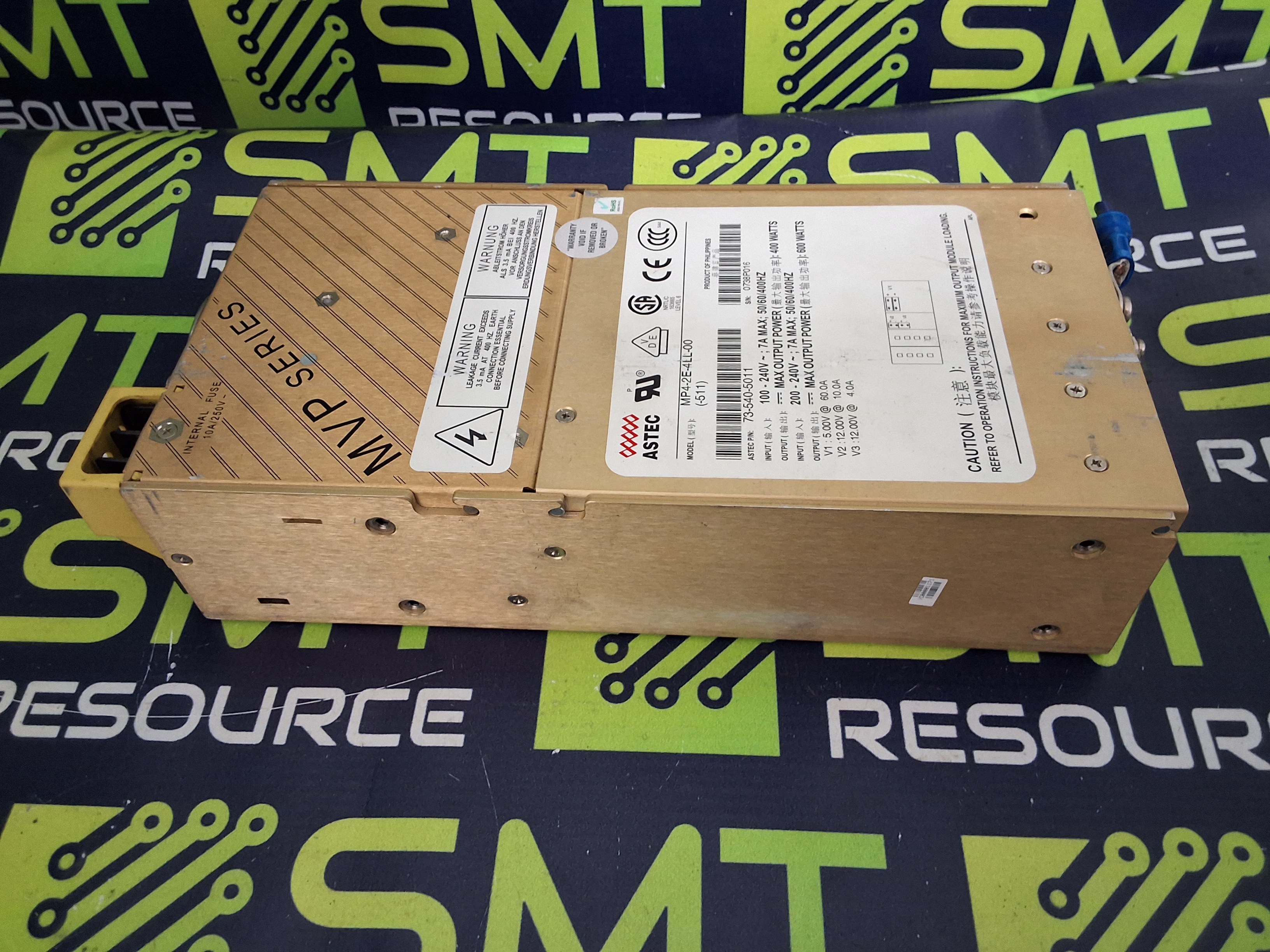 Used ASTEC MP4-2E-4LL-00 / 73-540-5011 POWER SUPPLY MVP SERIES 400W-600W