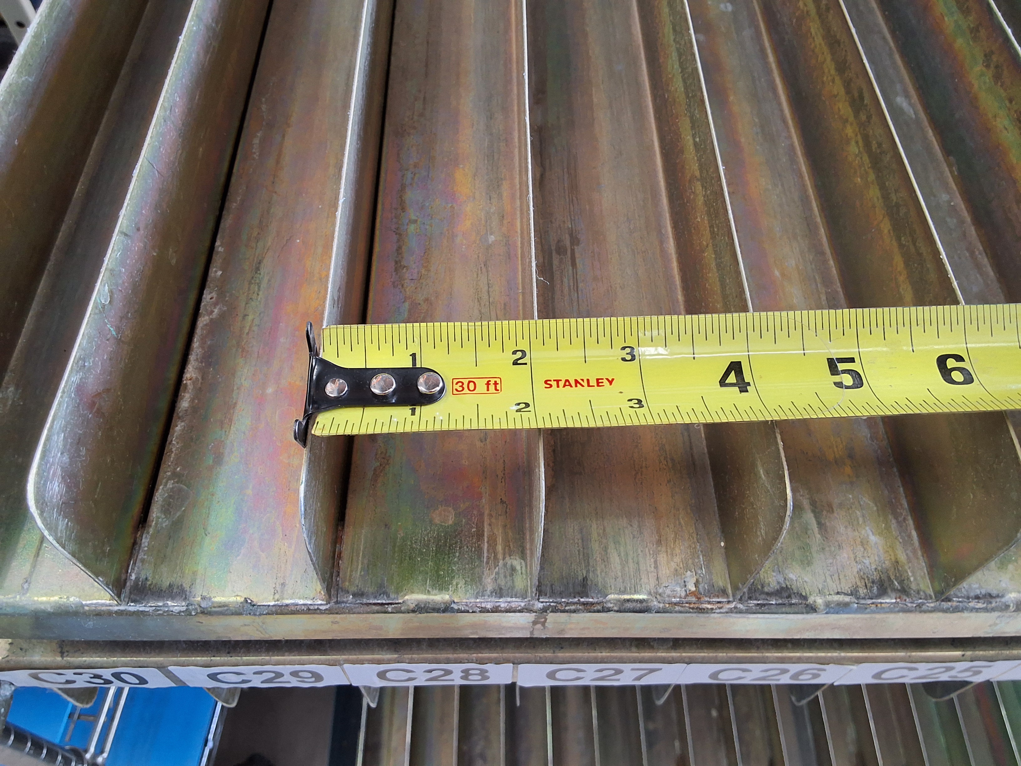 Used STENCIL STORAGE CART / RACK