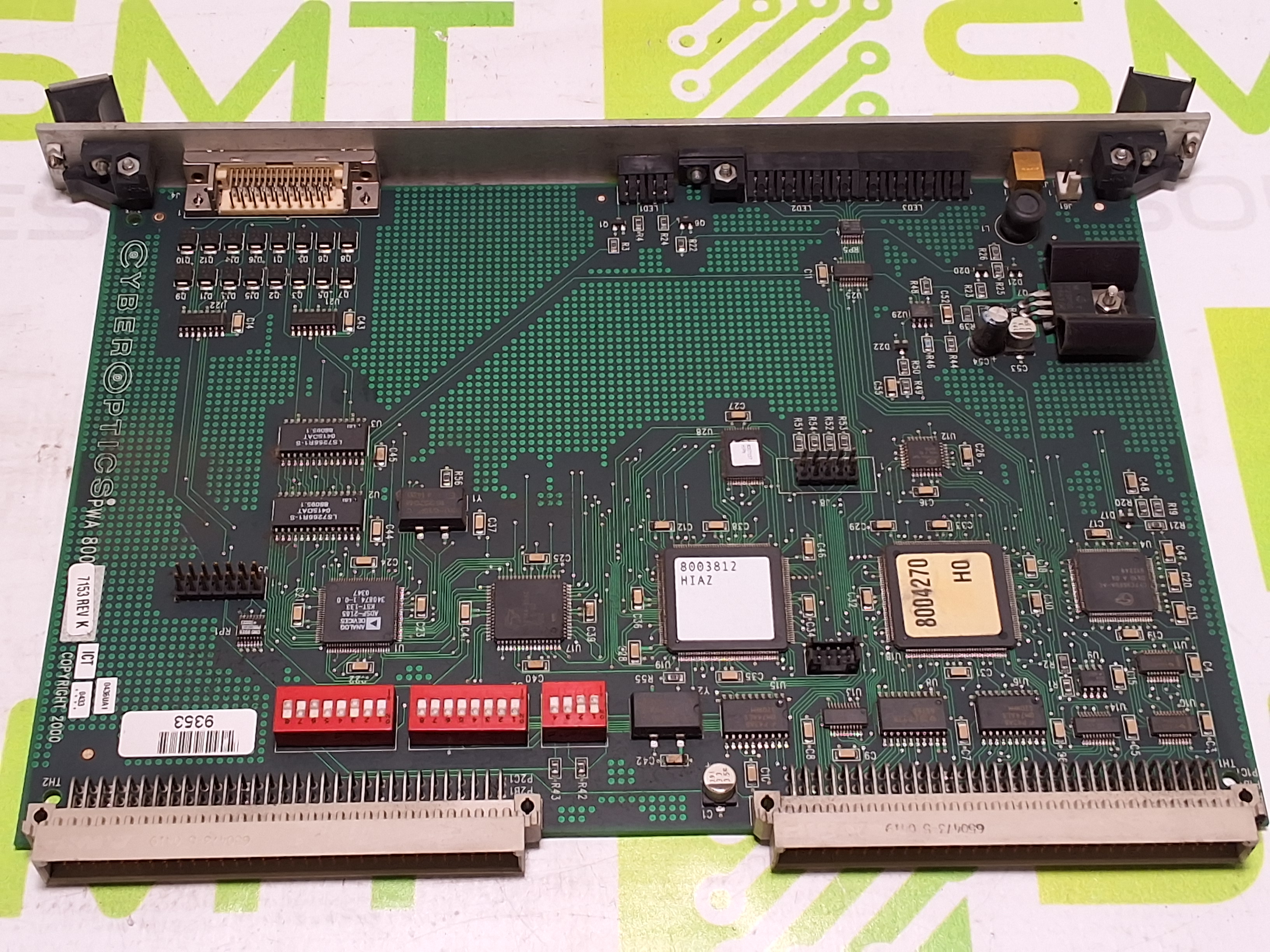 Used CYBEROPTICS 8007156 PWA 800 CIRCUIT BOARD ASSEMBLY 