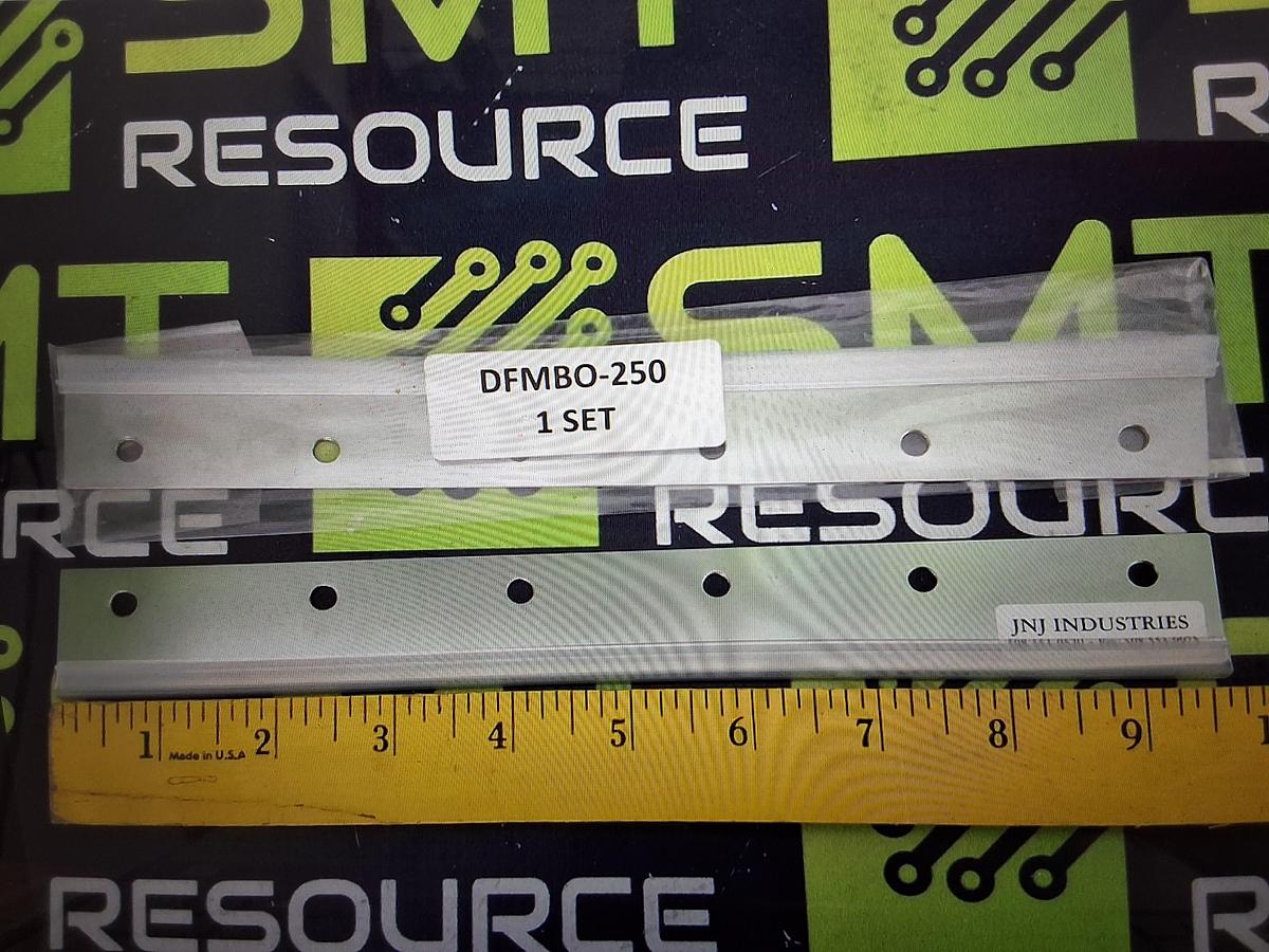 DEK JNJ INDUSTRIES DFMBO-250 METAL SCREW-MOUNT SQUEEGEE BLADE SET 250mm - BRAND NEW