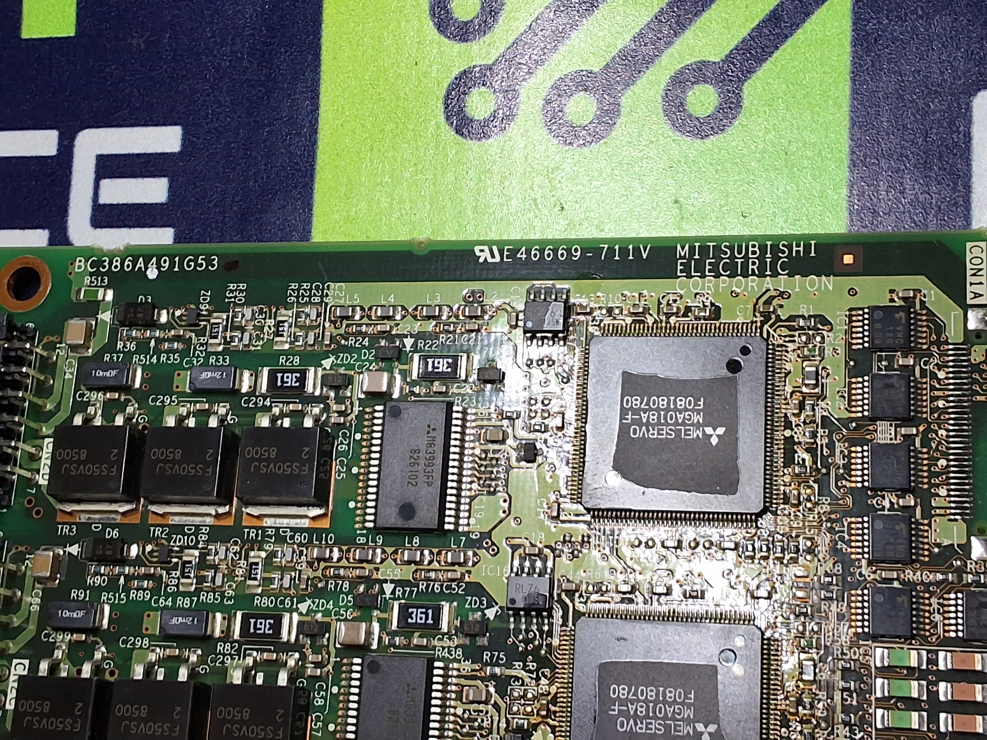 Used MITSUBISHI JUKI BC386A491G53 MR-MD15 CONTROL BOARD BC386A491H03