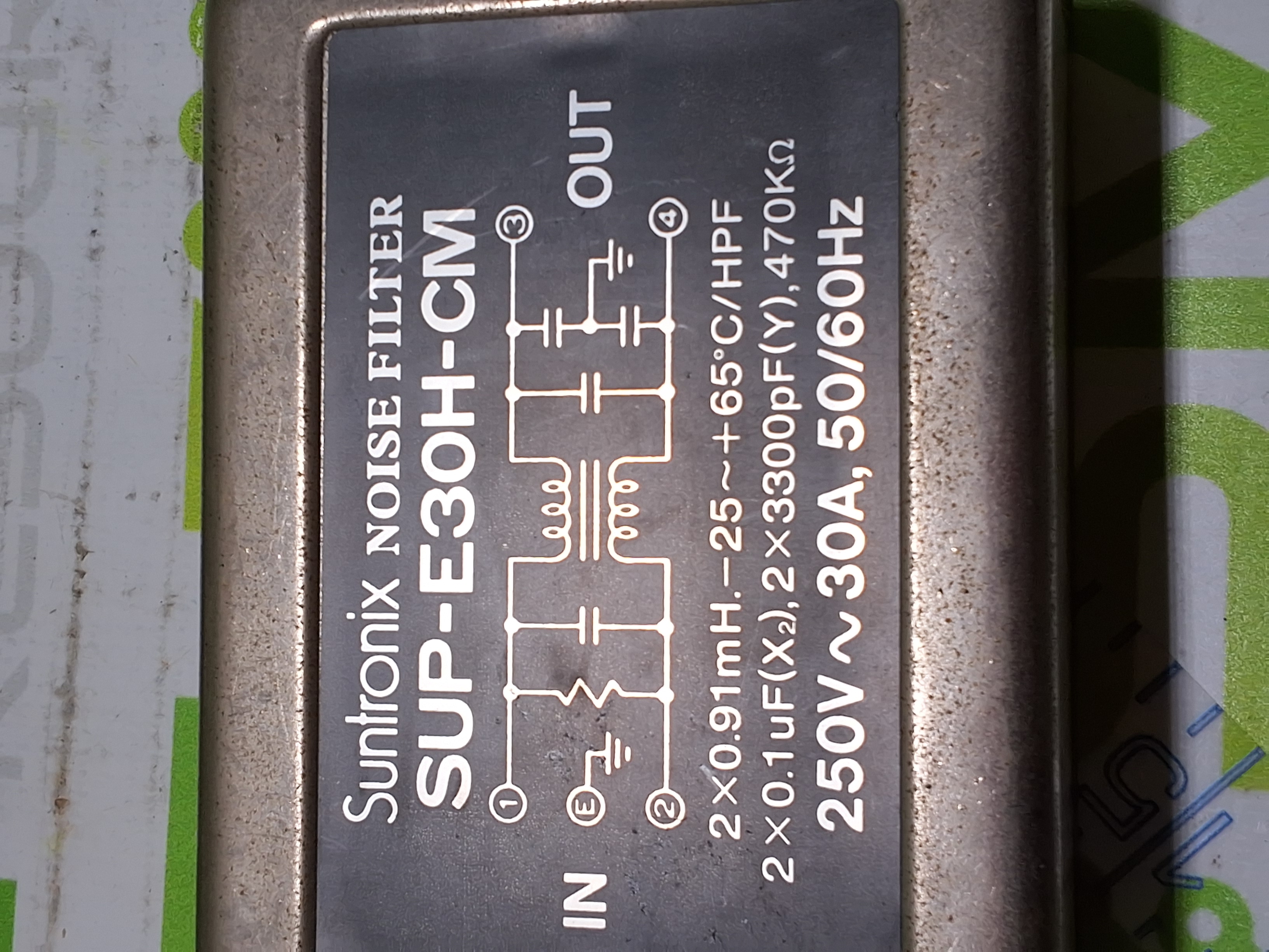 Used SUNTRONIX SUP-E30H-CM NOISE FILTER