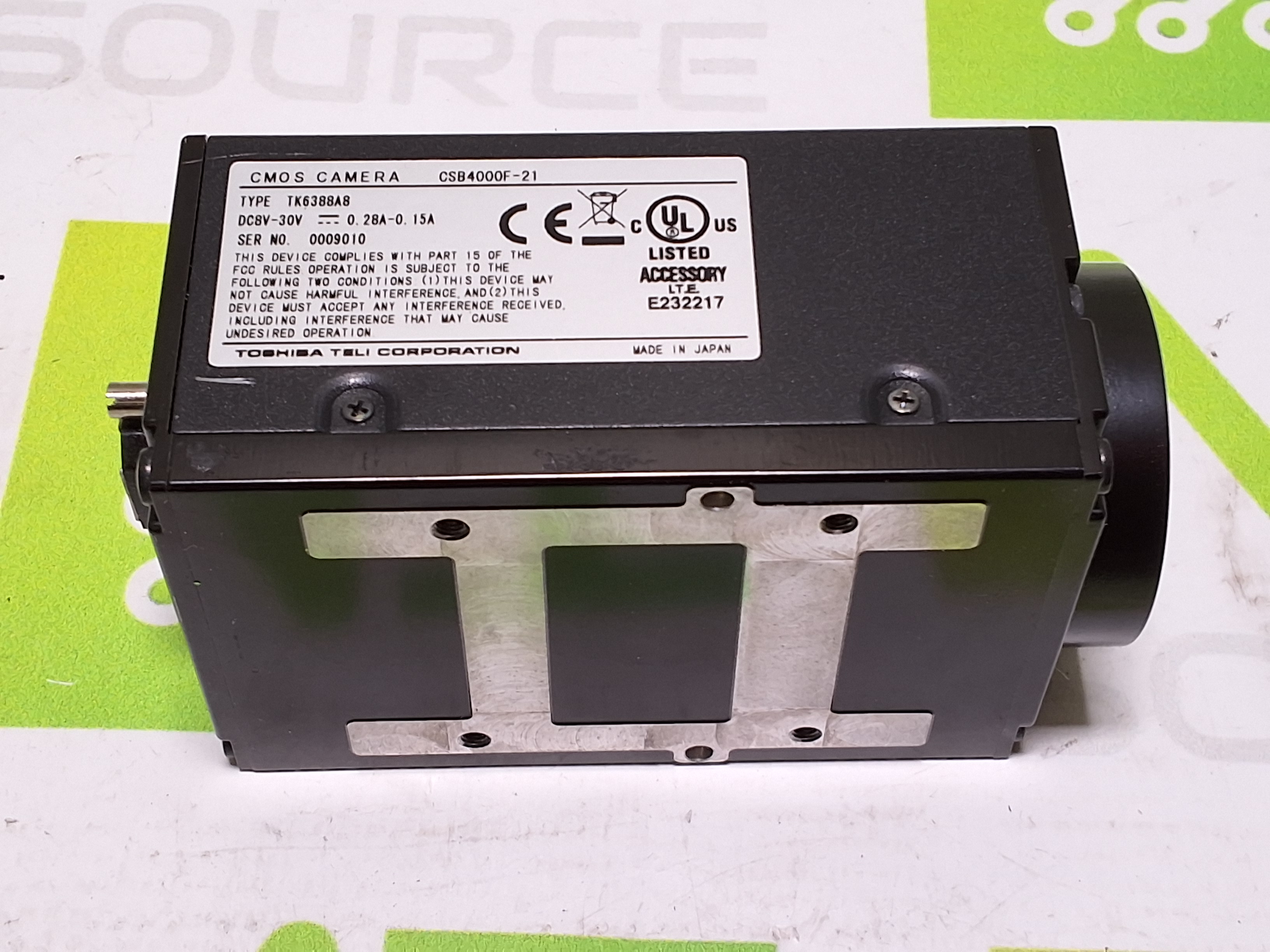 Used FUJI NXT CMOS CAMERA CSB4000F-21 TYPE TK6388A8