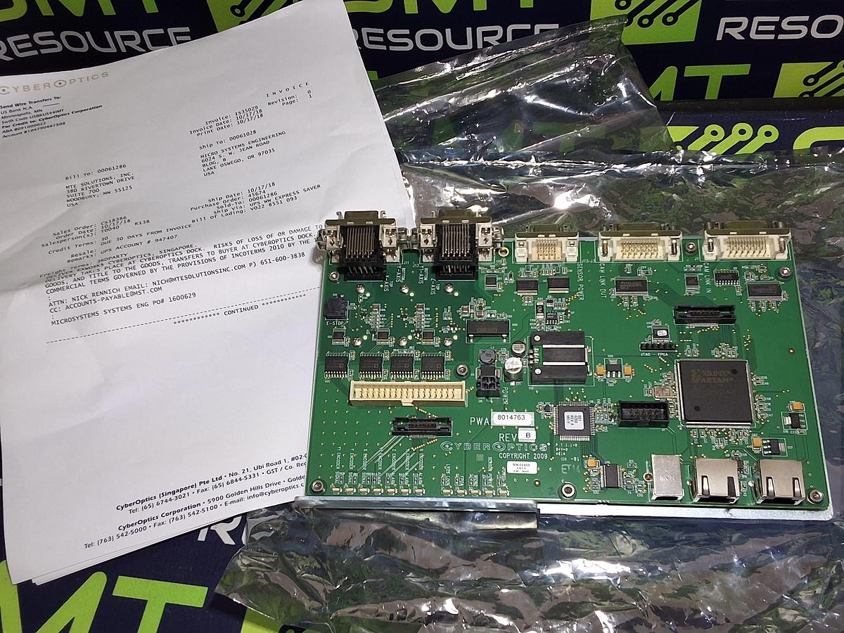 Used CYBEROPTICS SE500 MIDDLEMAN V2 8018986 PCB PWA8014763 REV B.