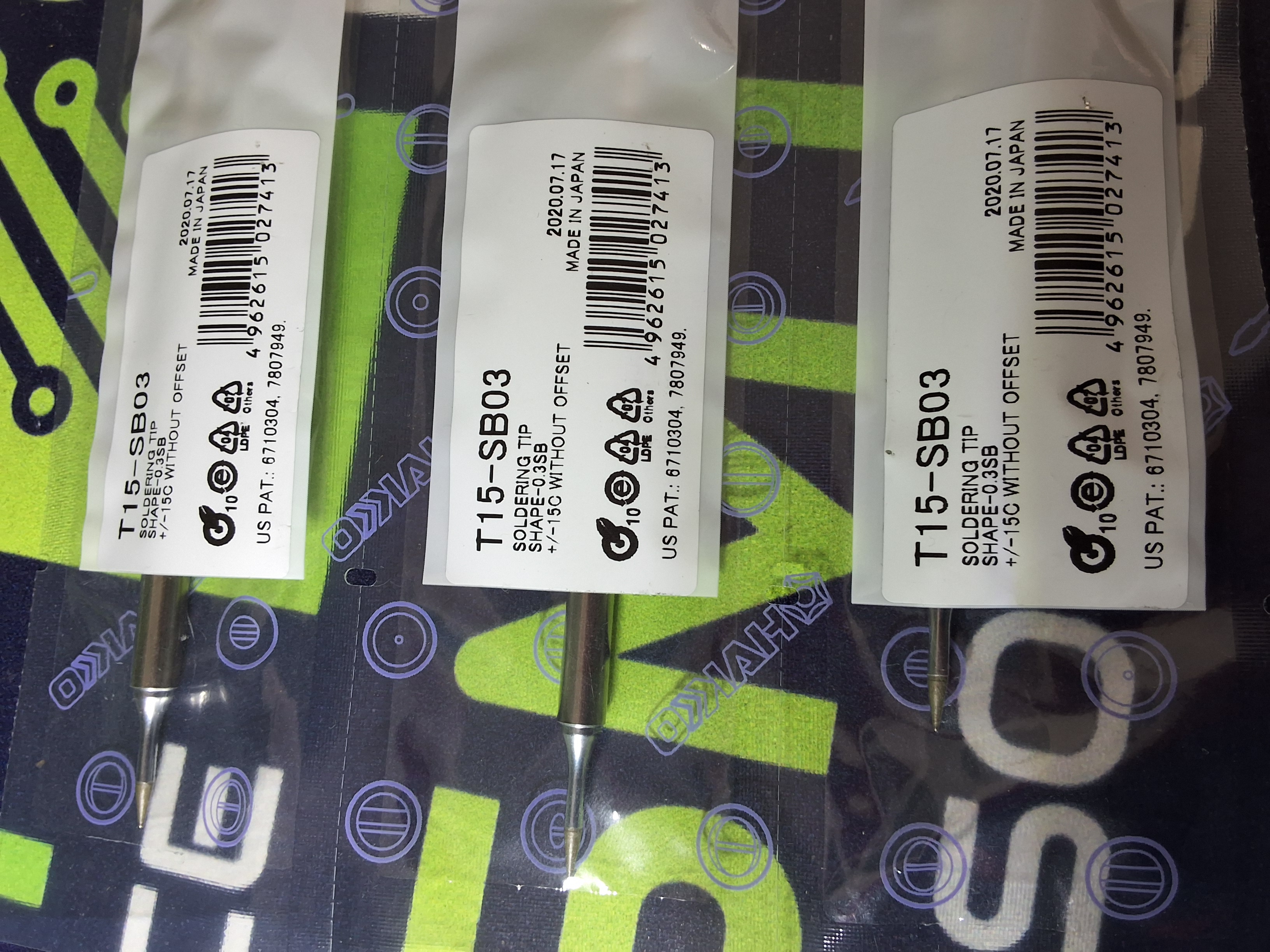 HAKKO T15-SB03 SOLDERING TIP; CONICAL 0.3 x 16.5mm - BRAND NEW