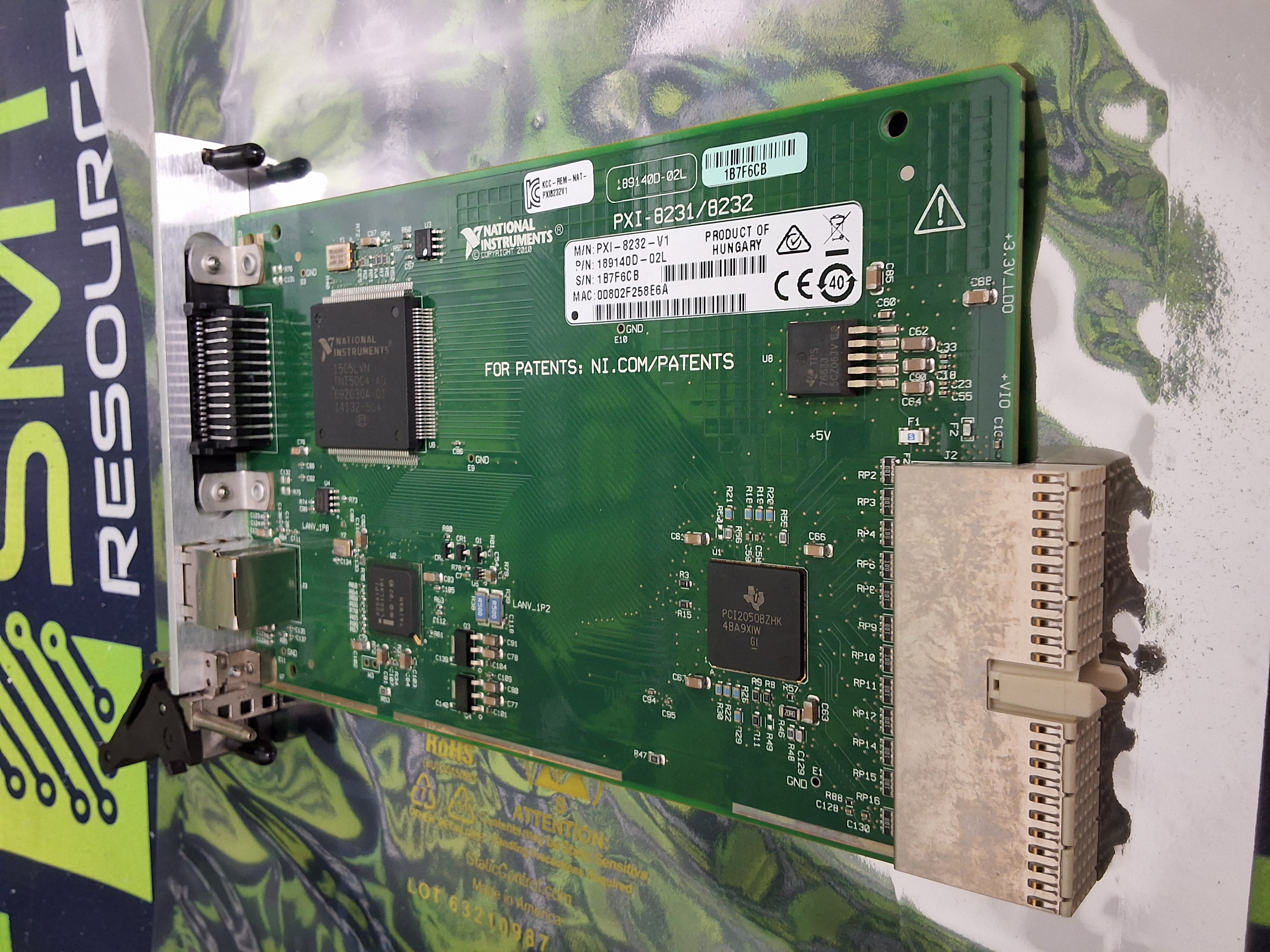 Used NATIONAL INSTRUMENTS PXI-8231/8232 GPIB INSTRUMENTS CONTROL MODULE 189140D-02L