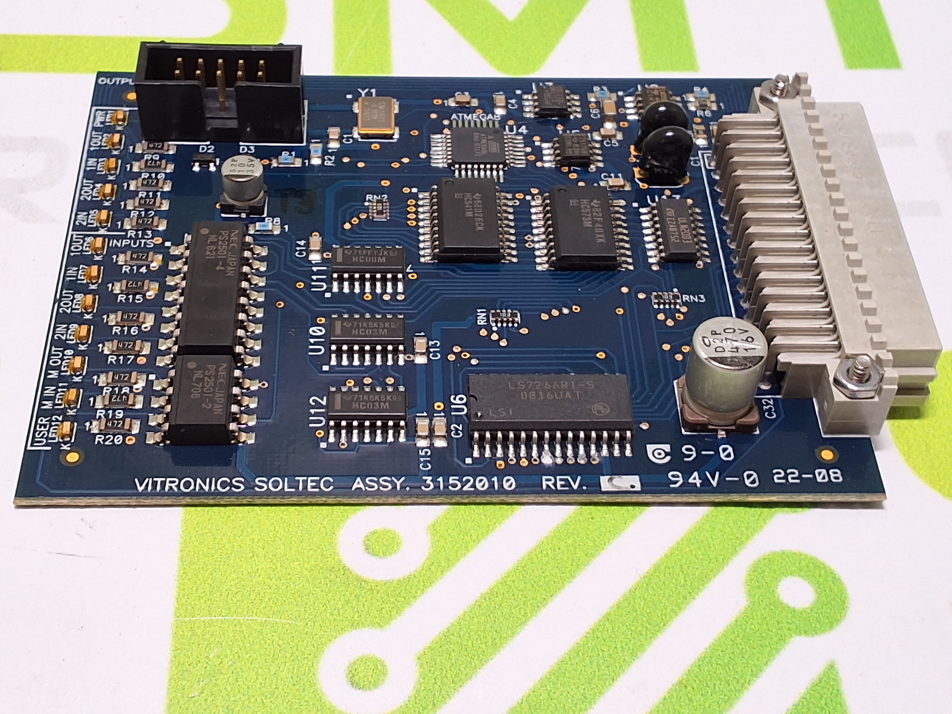 VITRONICS SOLTEC 3152010 CIRCUIT BOARD 