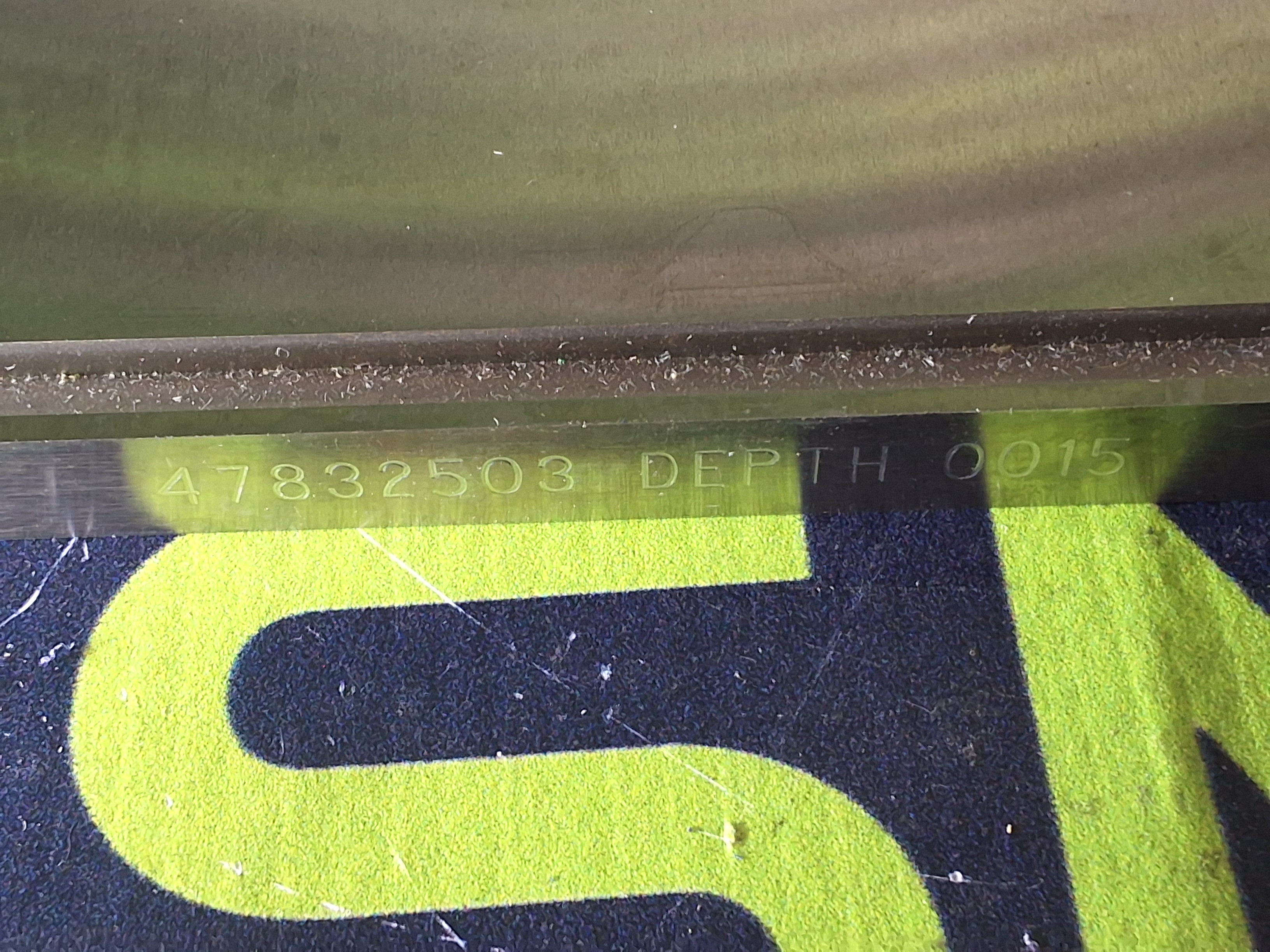 Used UNIVERSAL INSTRUMENTS 47832503 DEPTH .0015 CALIBRATION PLATE