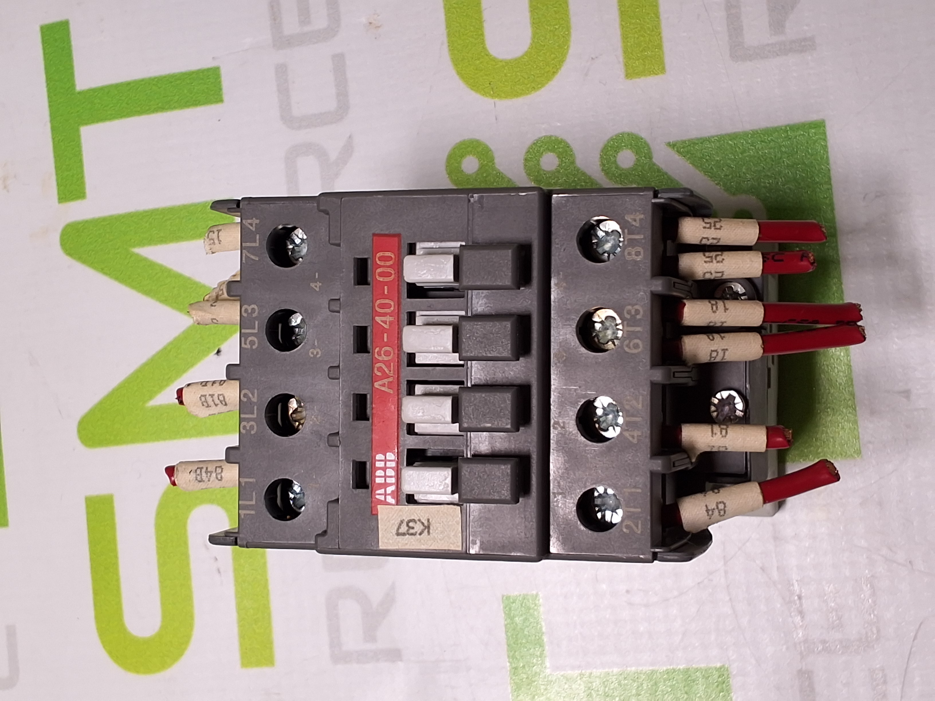 Used ABB A26-40-00 CONTACTOR A26 45A 600VAC