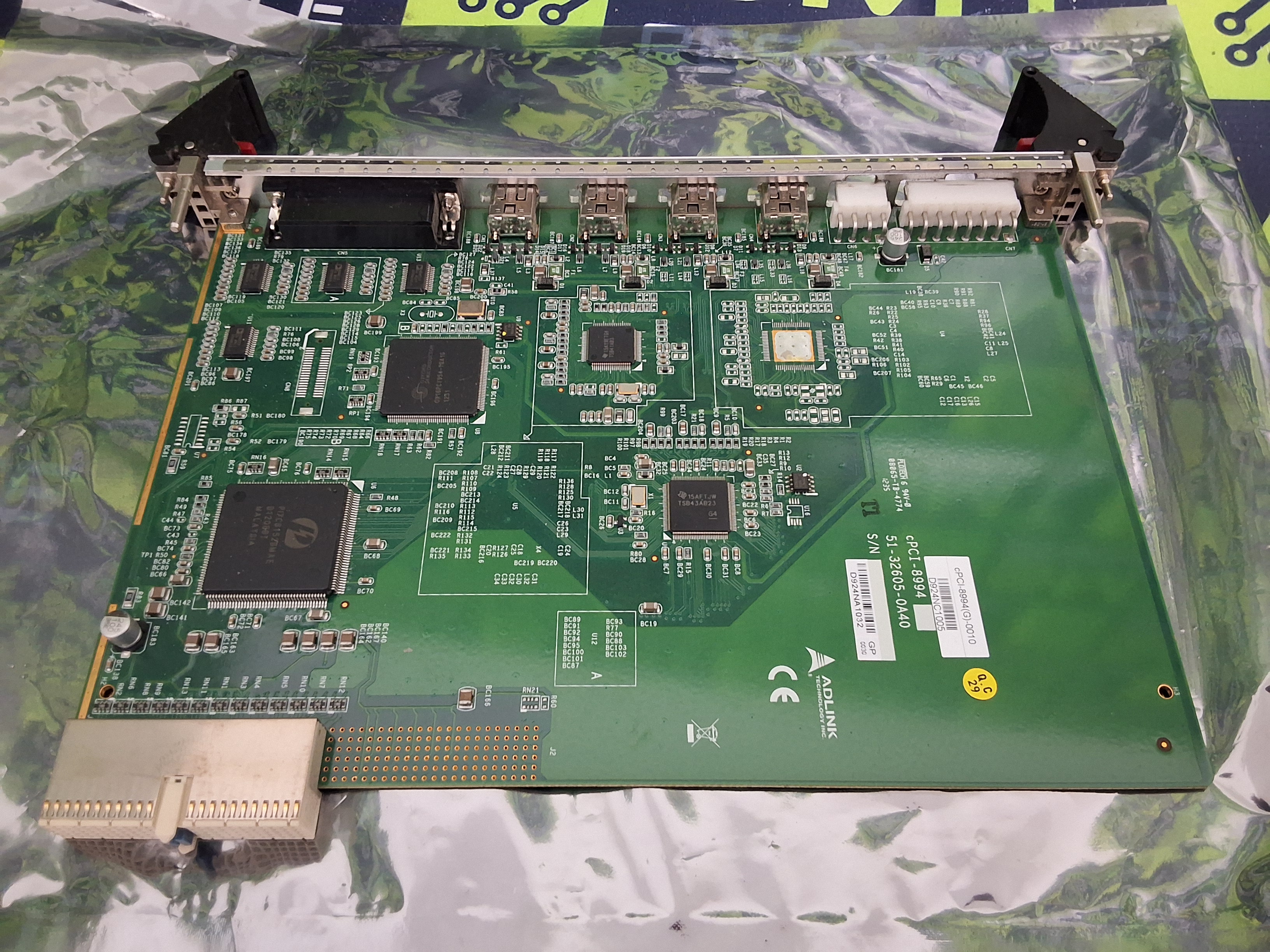 Used ADLINK TECHNOLOGY cPCI-8994(G)-0010 cPCI-8994 51-32605-0A40 4-PORT COMMUNICATION BOARD