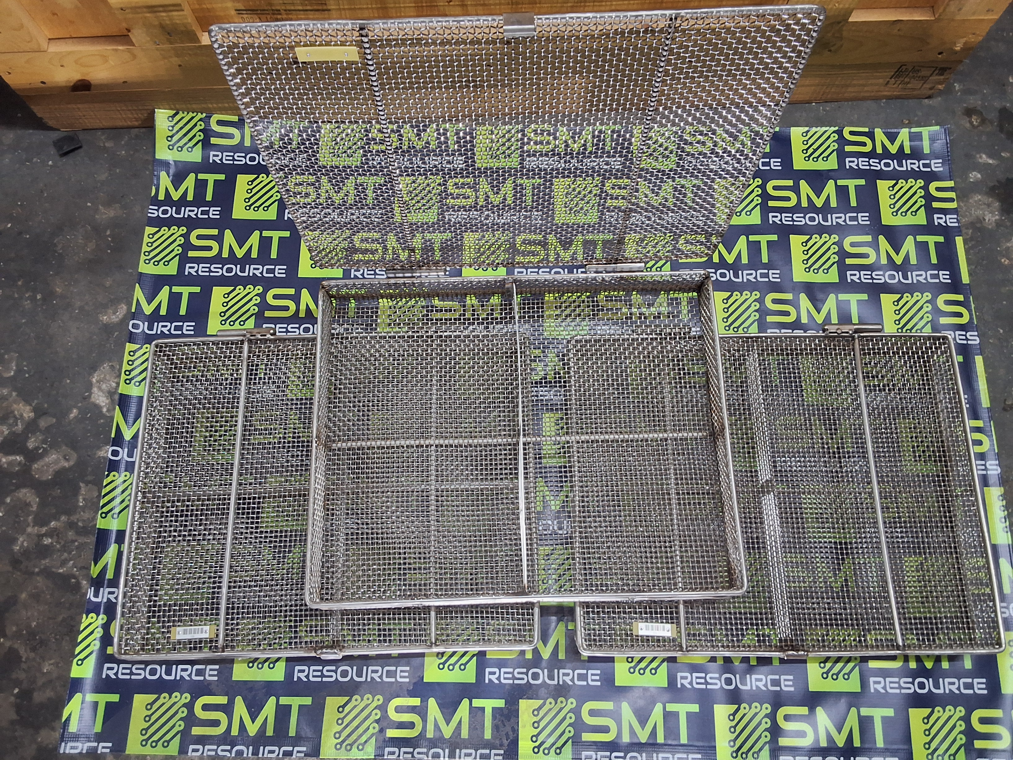 Used STAINLESS STEEL WIRE MESH PCB WASH BASKET 