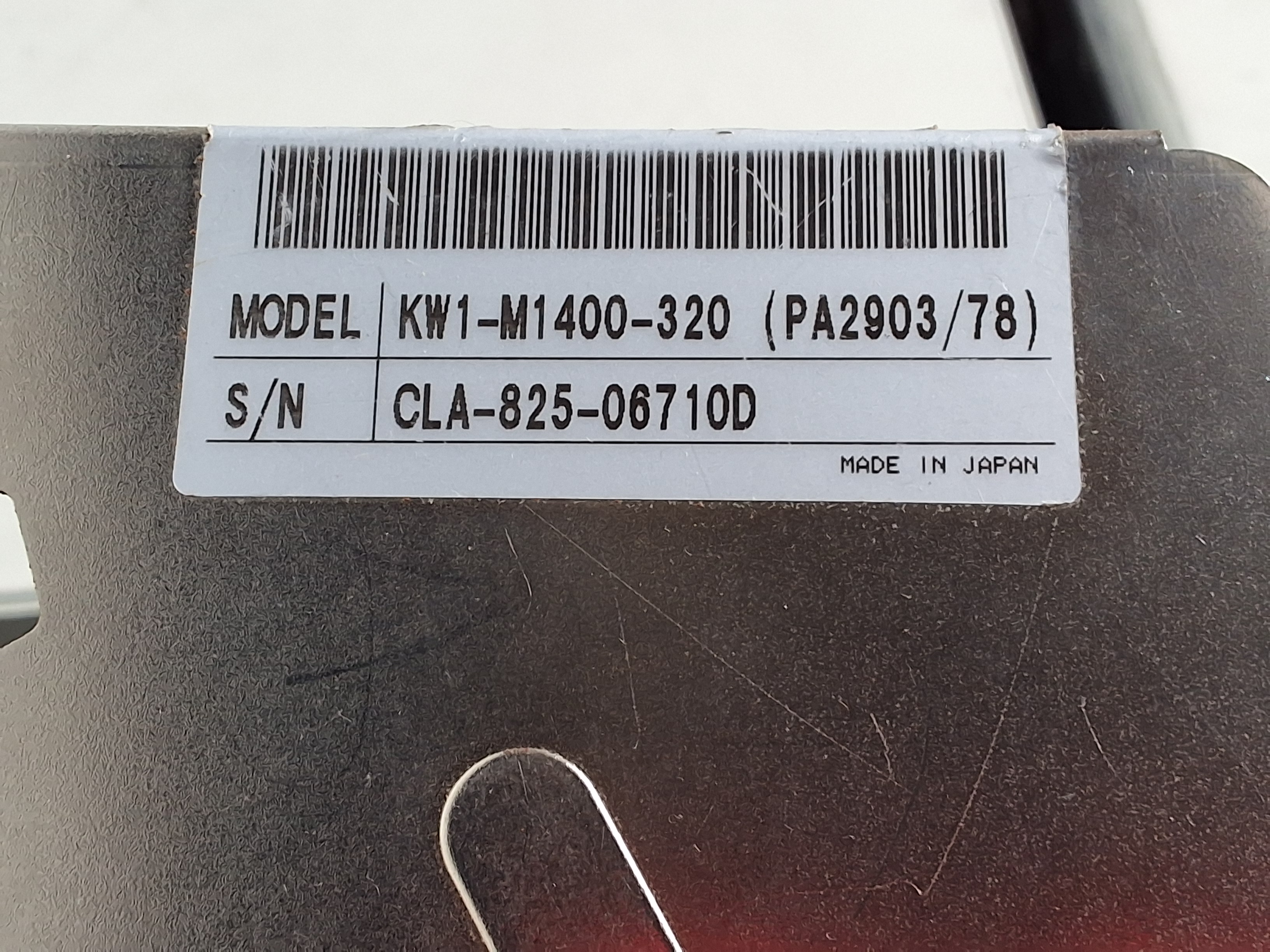 Used YAMAHA KW1-M1400-320 (PA2903/78) CL SERIES 8mm X 2mm FEEDER 