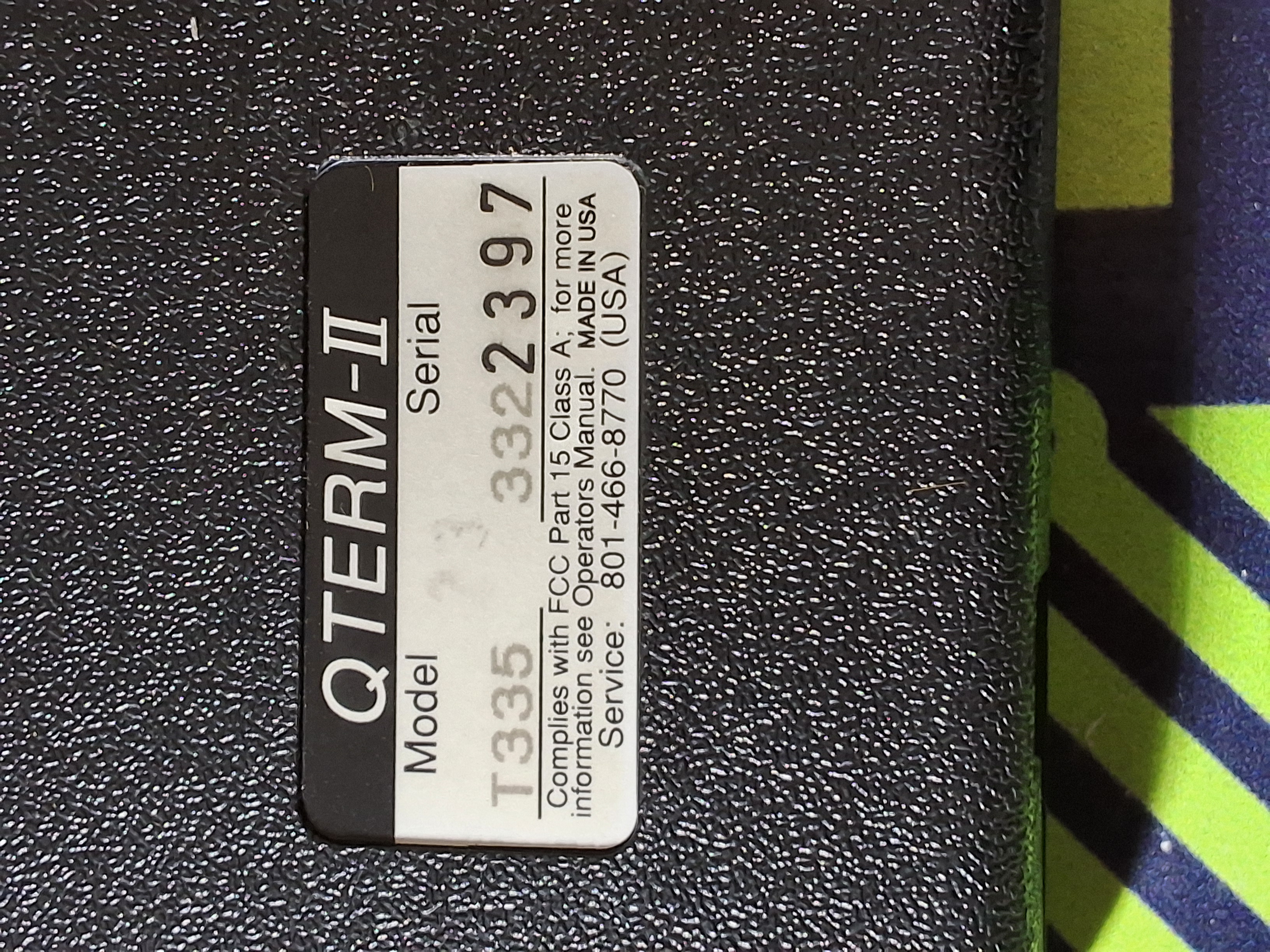 Used CMAC QTERM-II T335 HANDHELD OPERATOR INTERFACE KEYPAD 